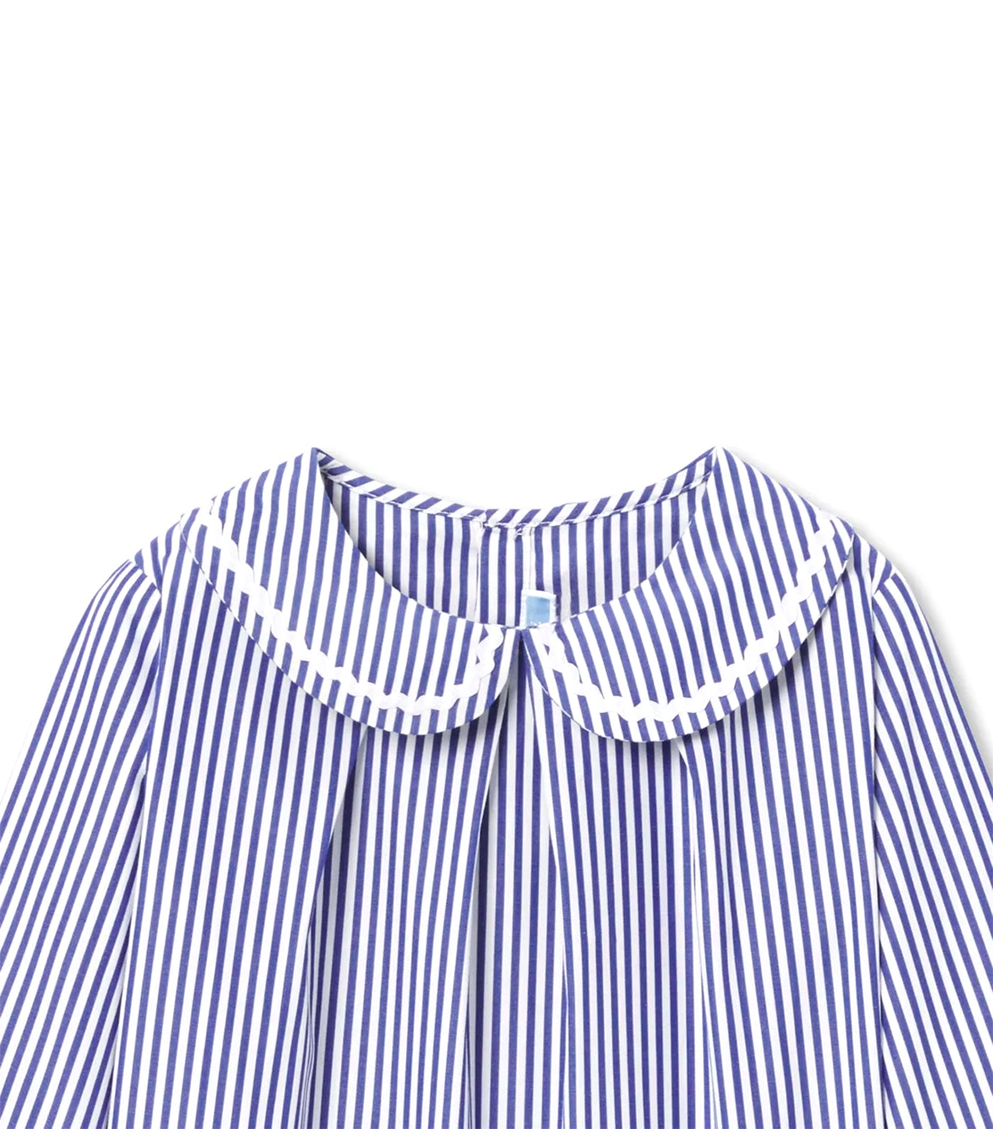Greta Long Sleeves Blanc/Bleu