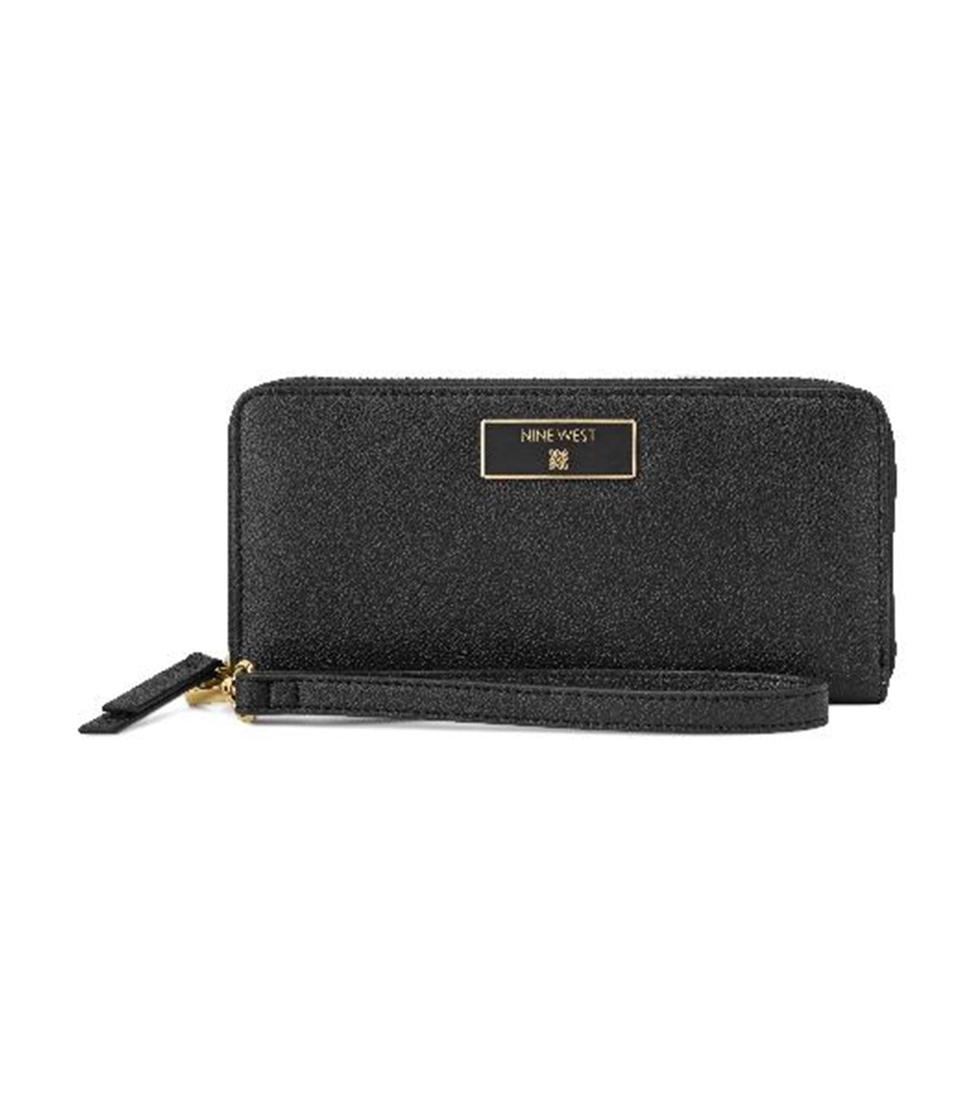 Mary Zip Around Wristlet Wallet Black