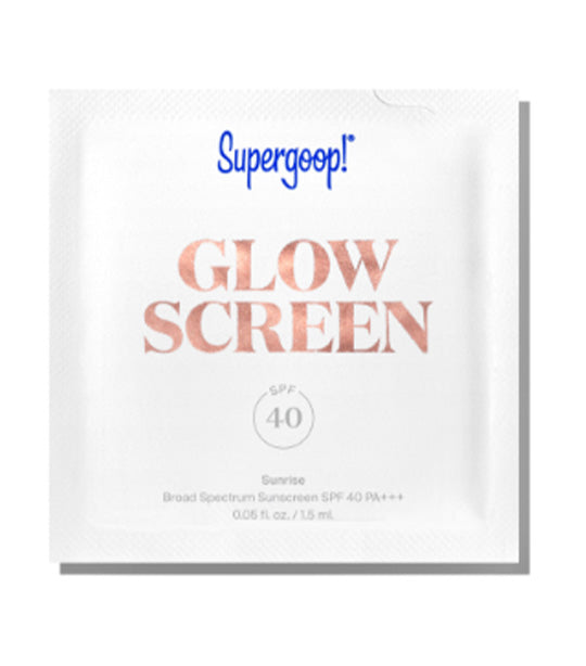 Free Glowscreen Sunrise SPF40 1.5ml Packette