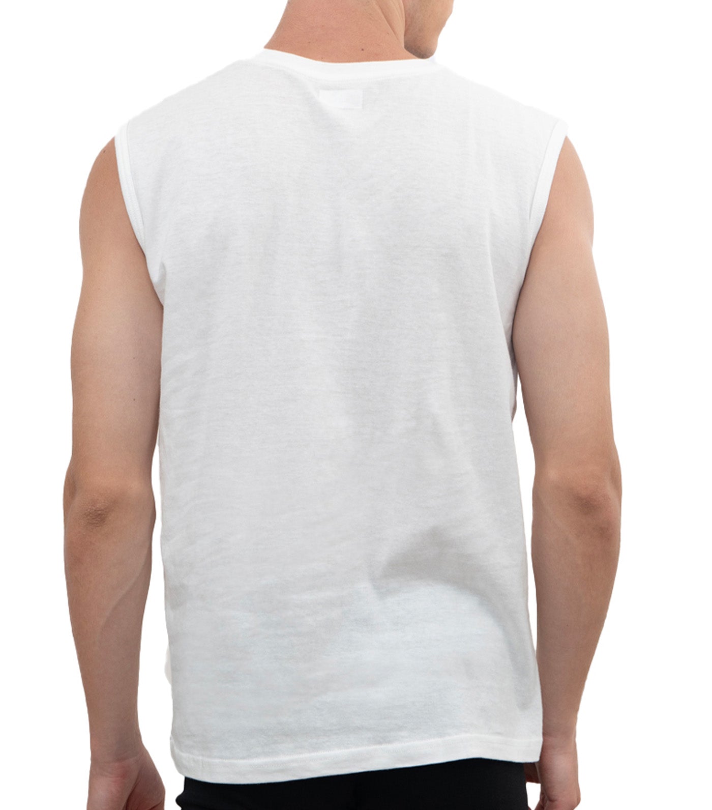 3-Pack Round Neck Muscle Tee White