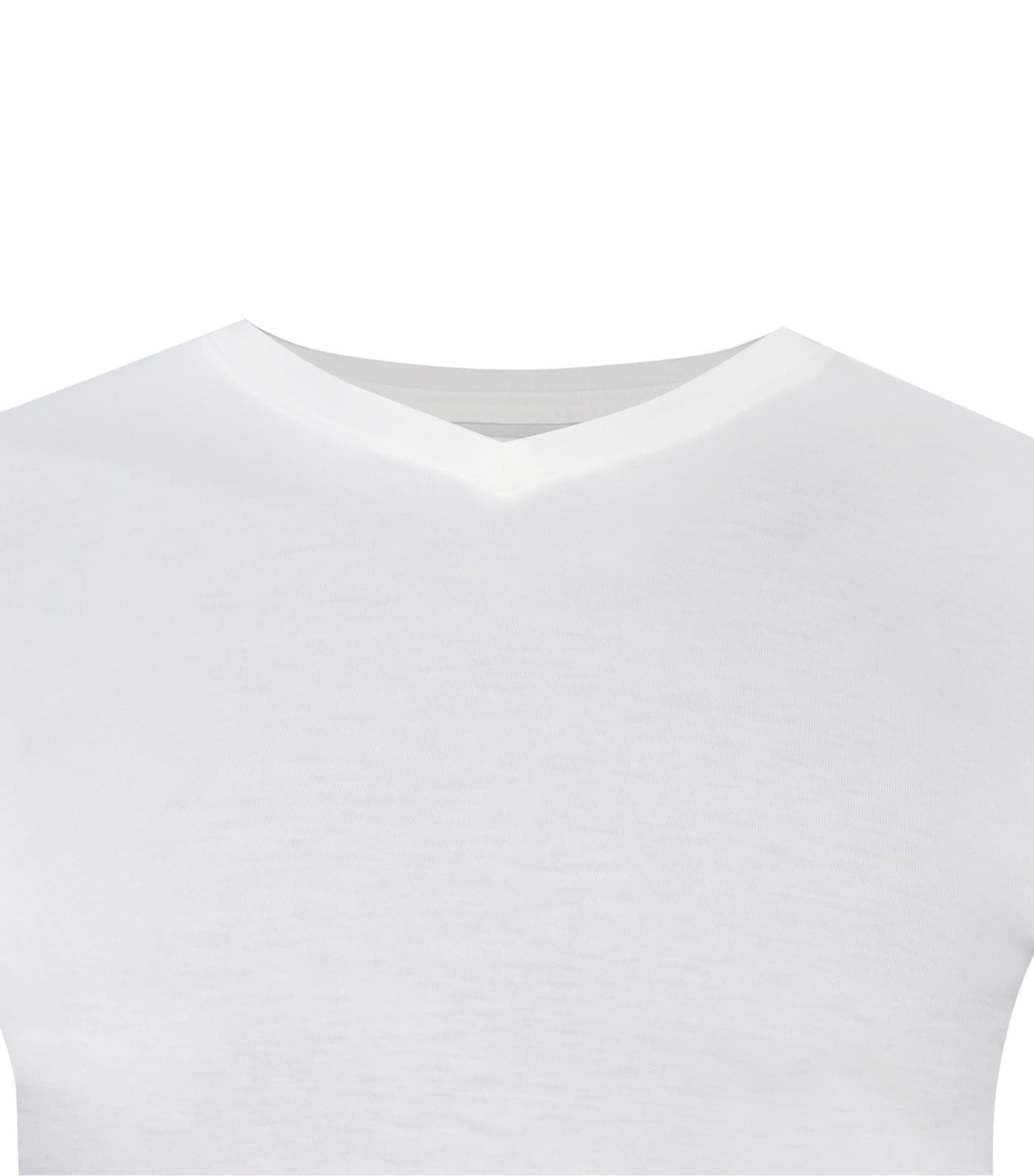 5+1 Fit High V-Neck T-Shirt Multipack White