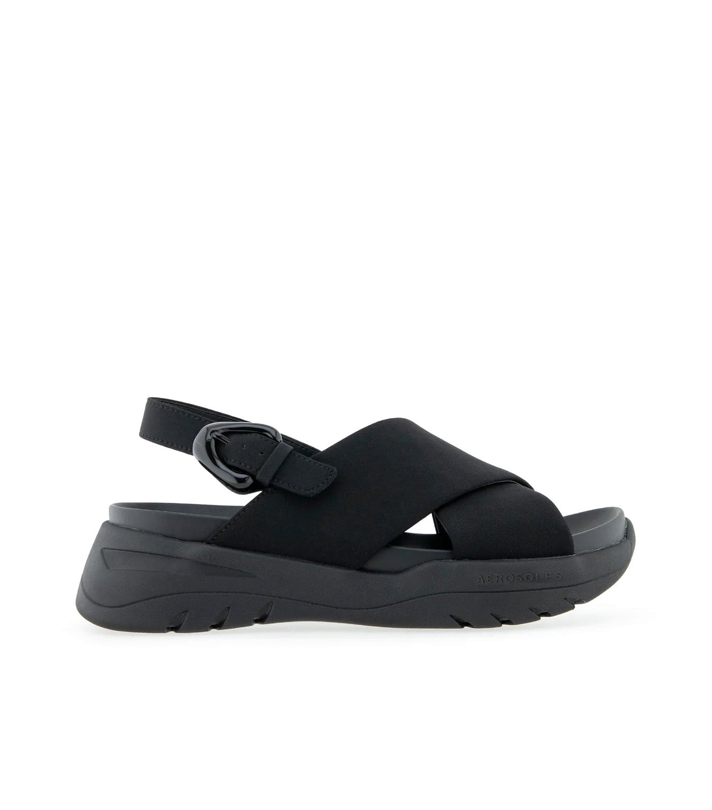 Harlow Sneaker Sandals Black Stretch Gabardine