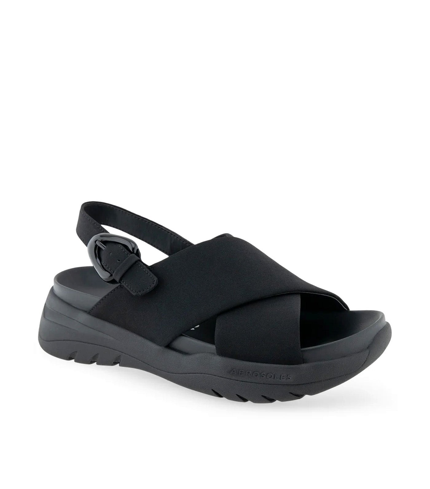 Harlow Sneaker Sandals Black Stretch Gabardine