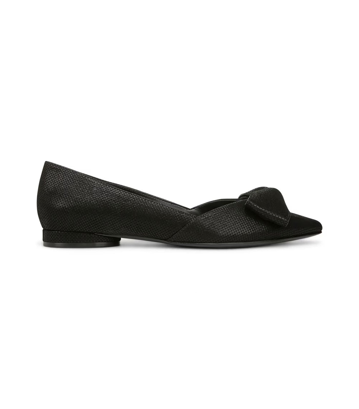 Havana Bow Flat Black Leather