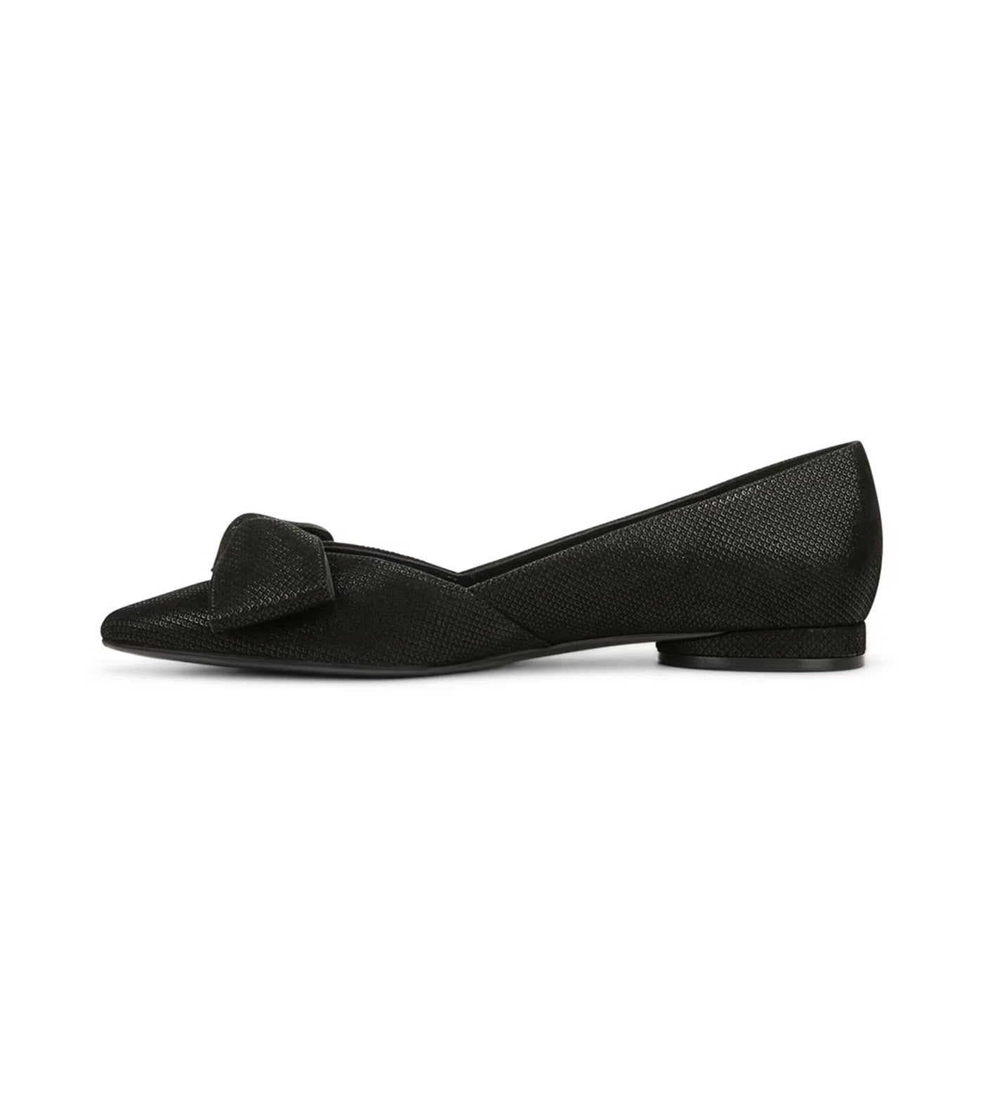 Havana Bow Flat Black Leather