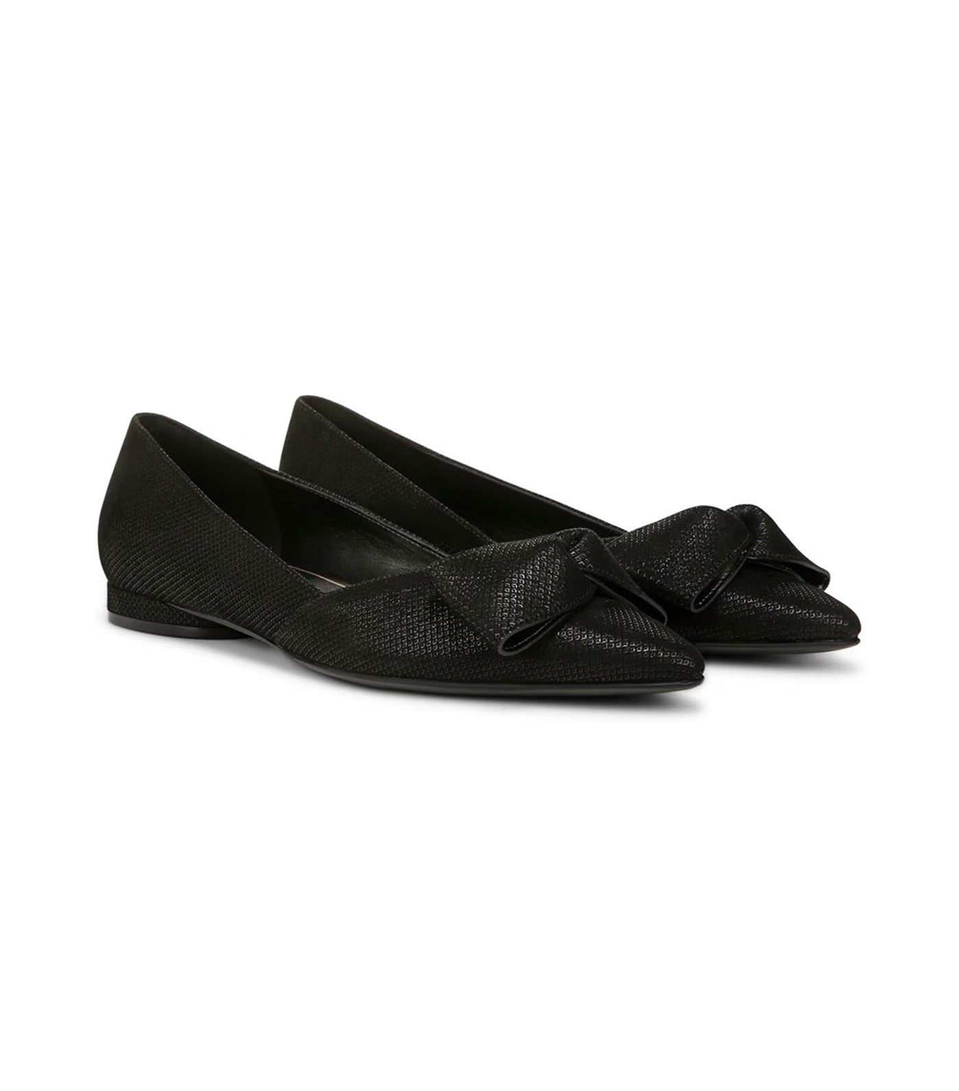 Havana Bow Flat Black Leather