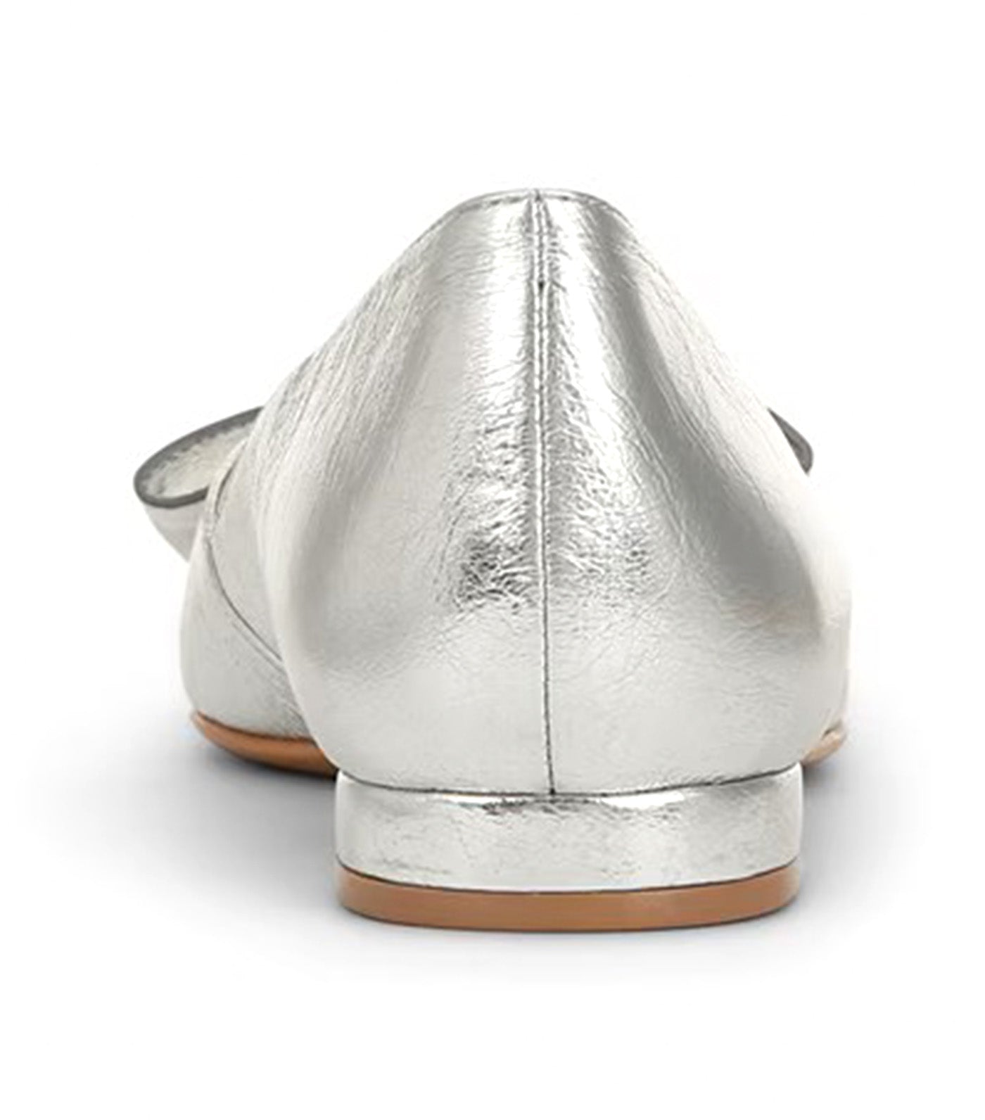 Havana Bow Flat Silver Leather