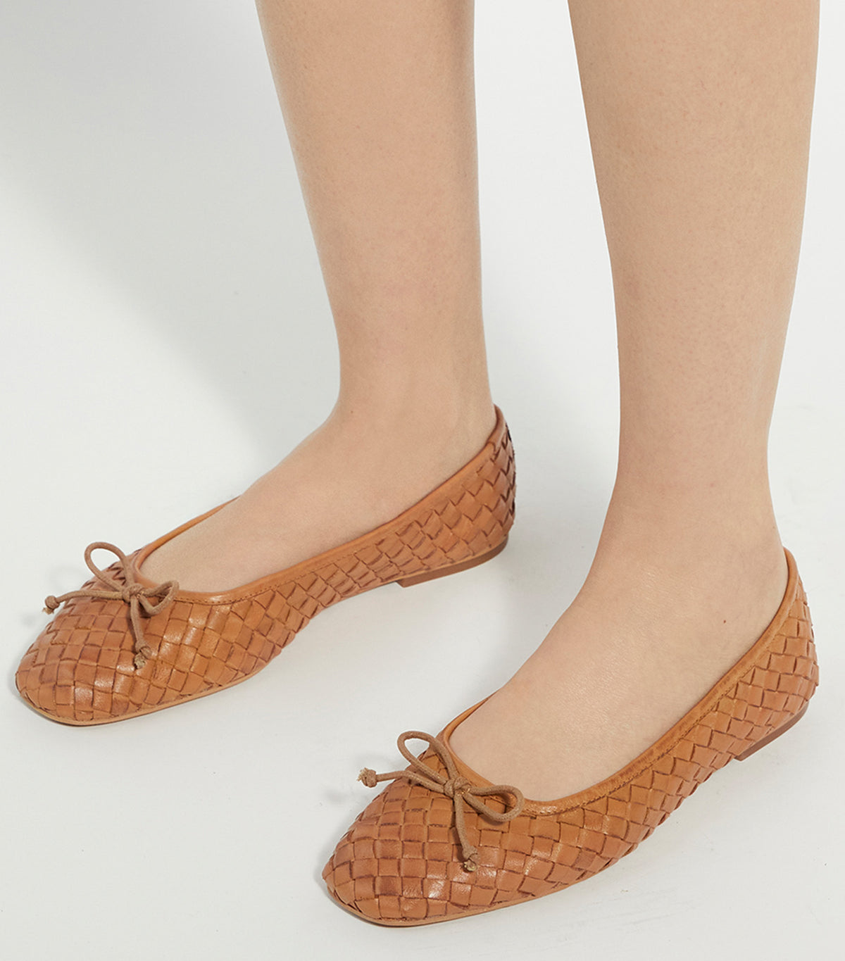 Dune London Heat Woven Ballerina Tan | Rustan's