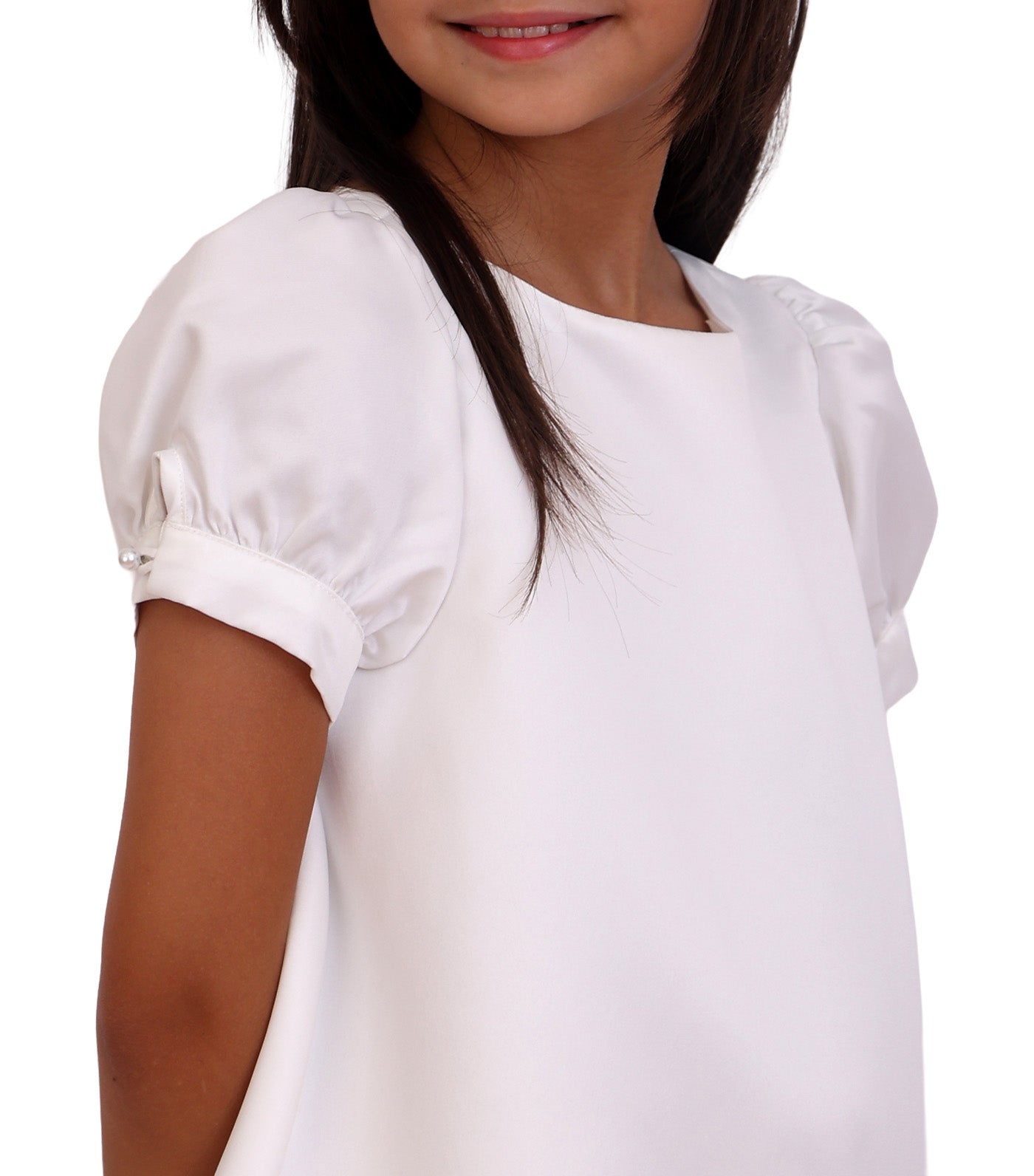 Hailey Formal Shift Dress White