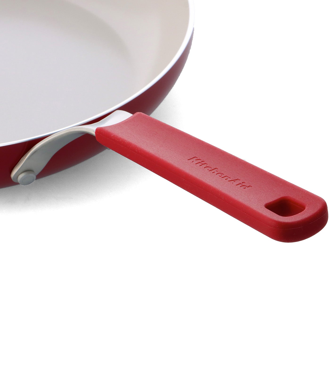 Colored Aluminum Open Frypan Empire Red