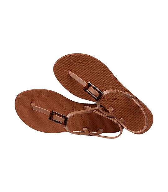You Paraty Buckle Turtle Sandals Rust