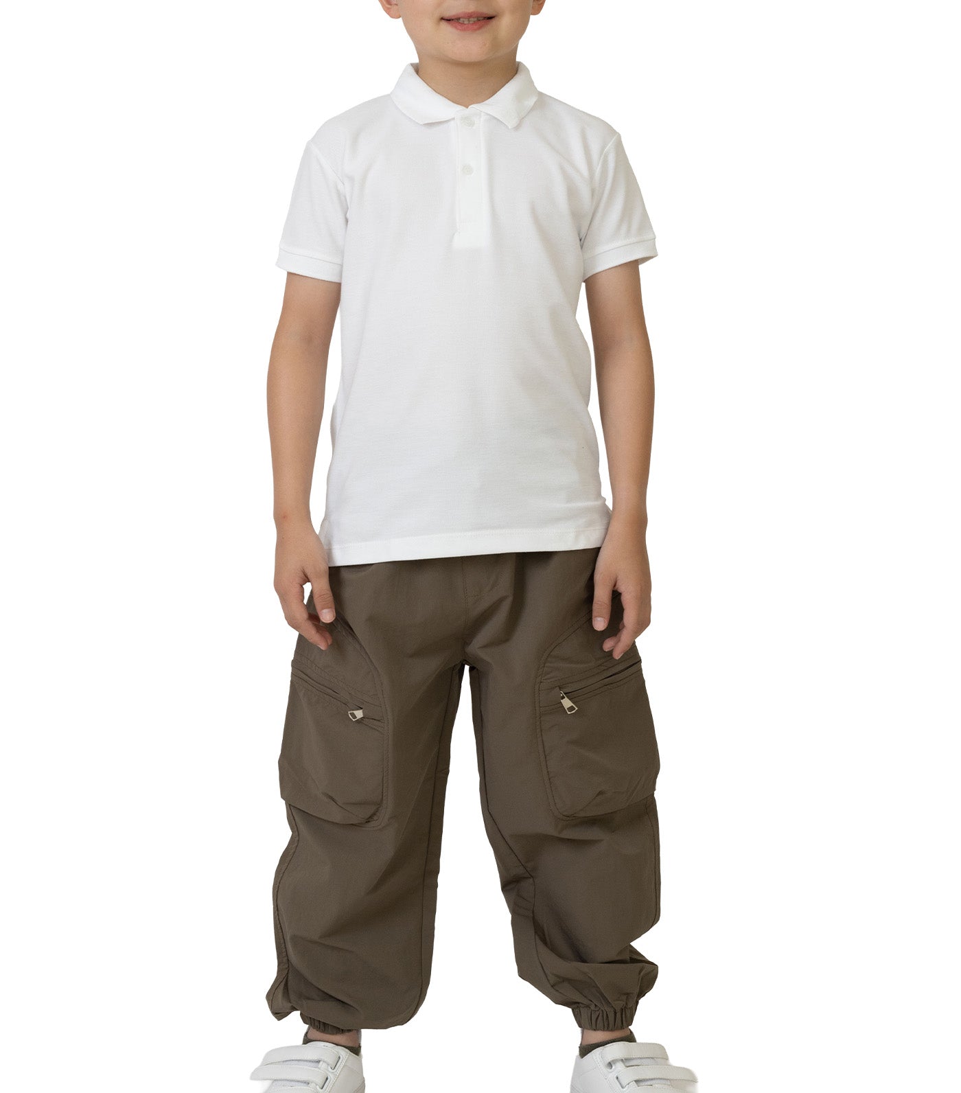 Rustan Jr. Haze Short Sleeve Polo Shirt  White
