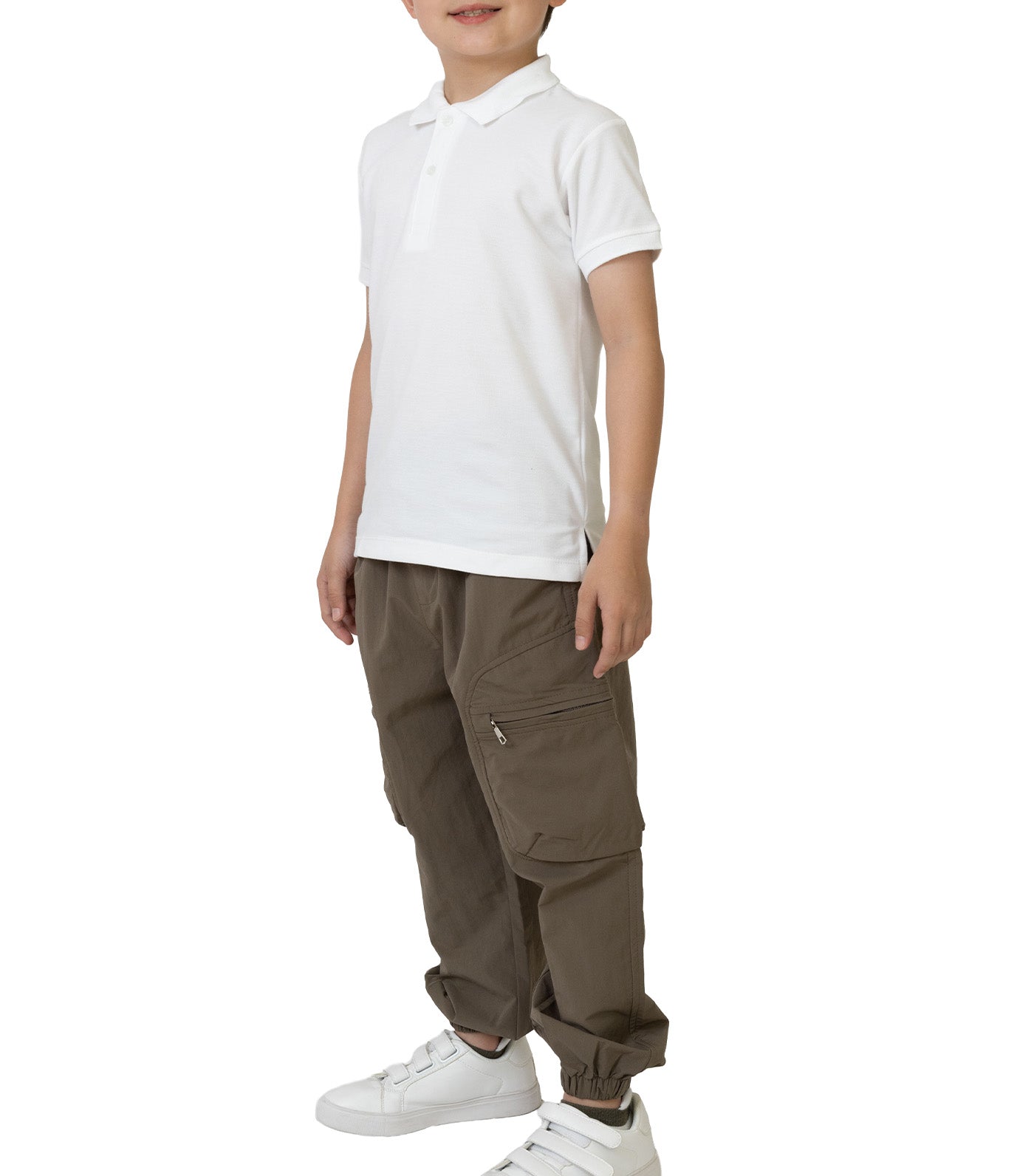 Rustan Jr. Haze Short Sleeve Polo Shirt  White