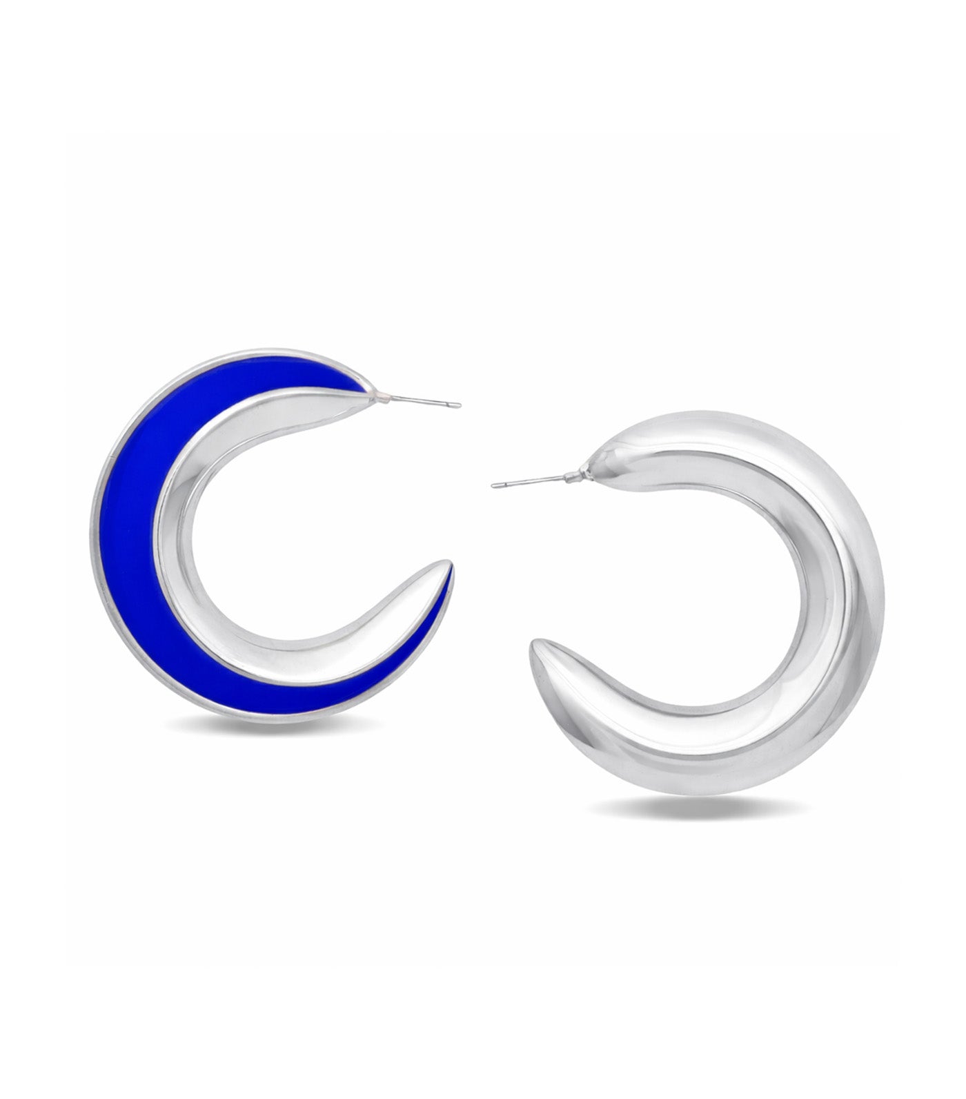 Huli Large Earrings Silver
