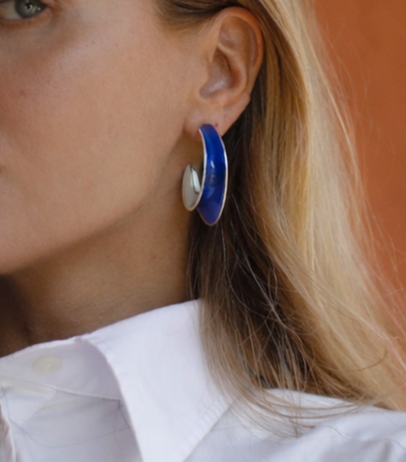 Huli Large Earrings Silver