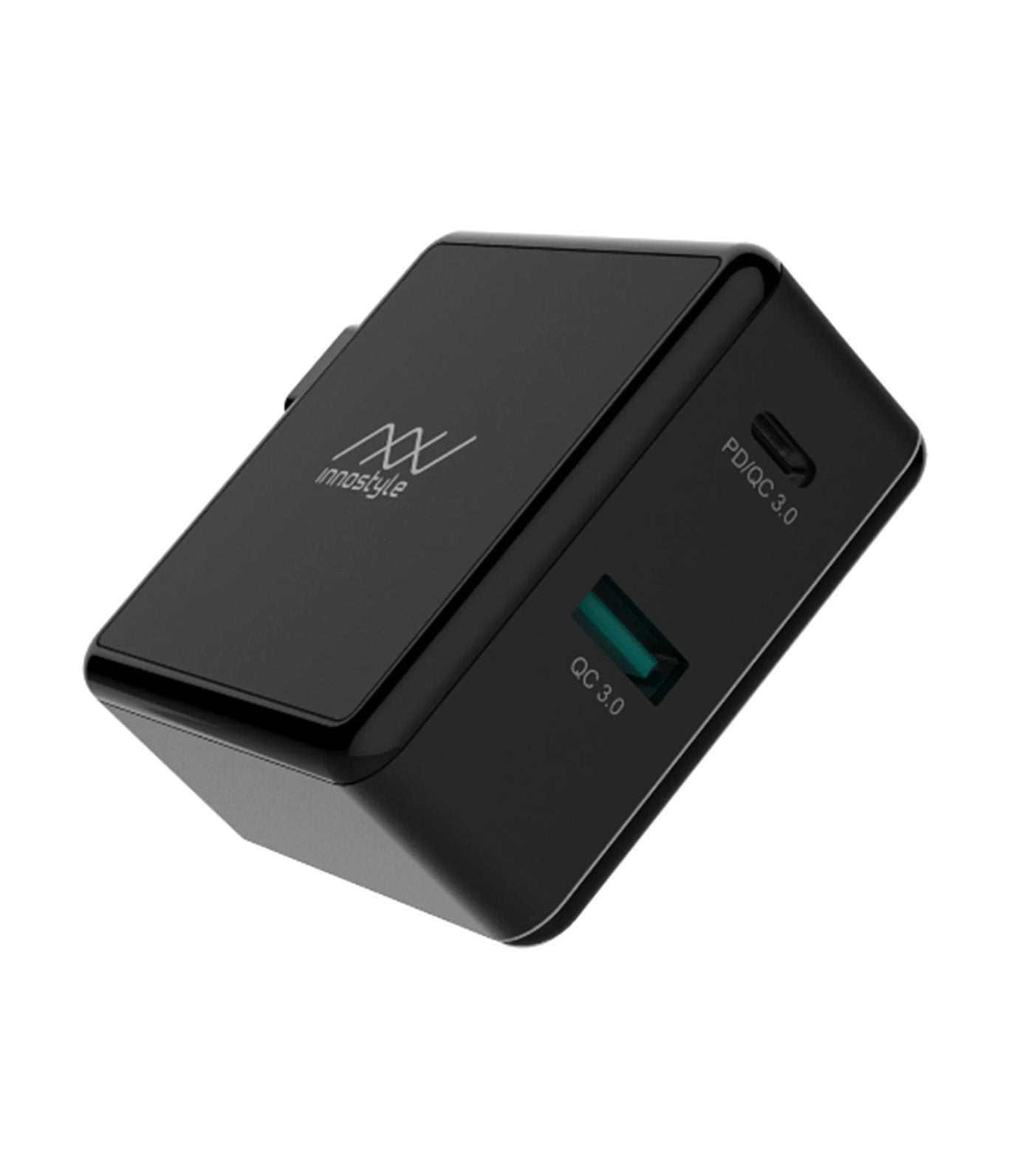 GoMax 2-Port PD/QC USB-C Charger 49.5W Black