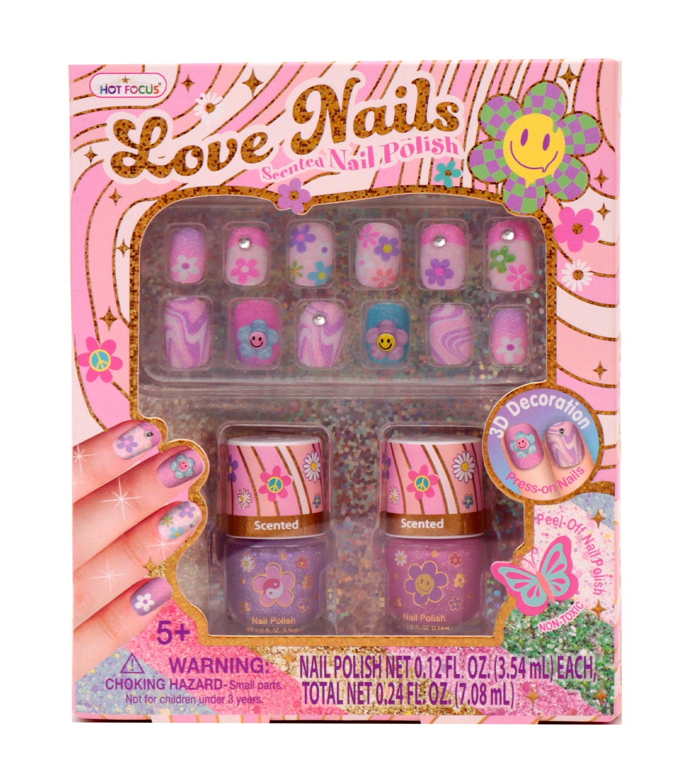 Love Nails with Scented Nail Polish Groovy Flower