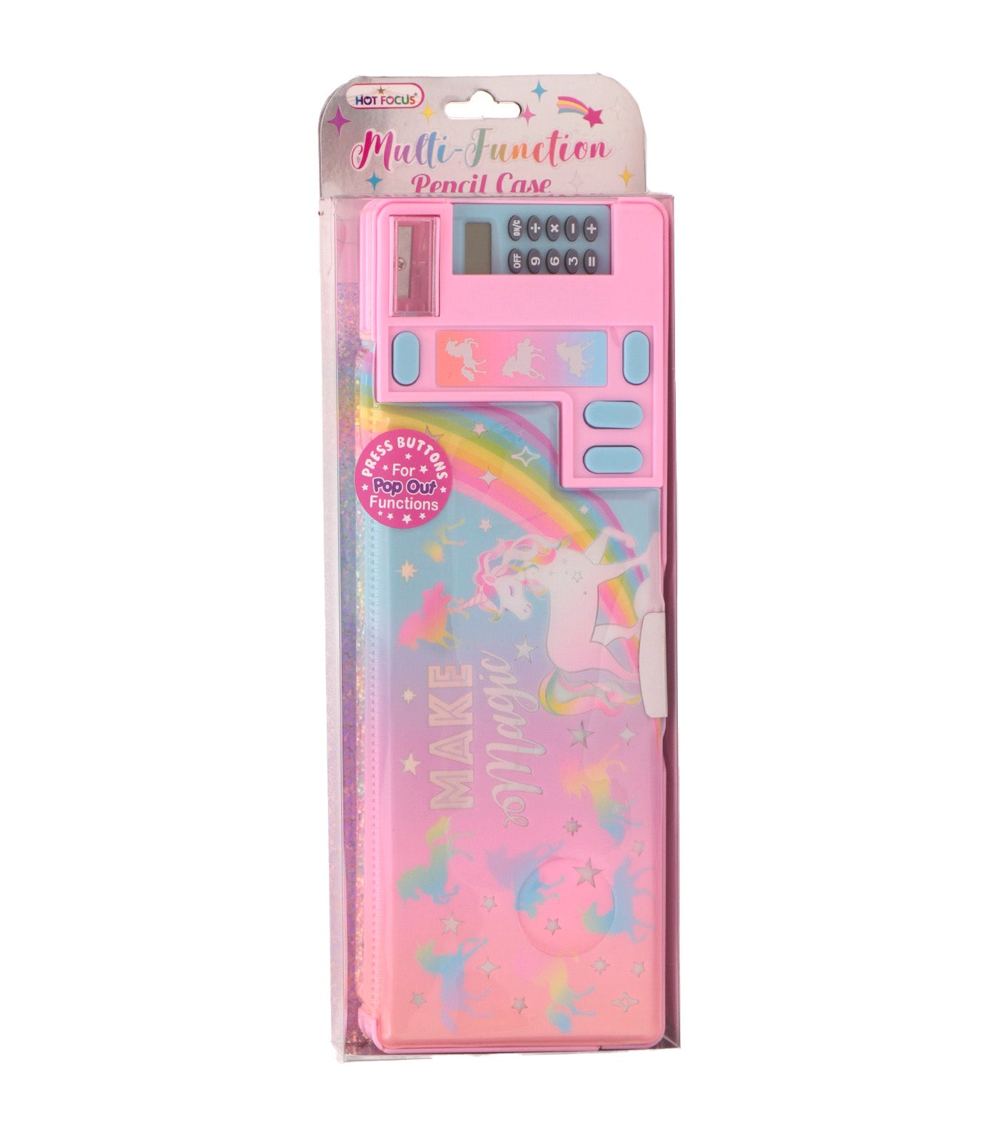 Girls Multi Function Pencil Case Unicorn