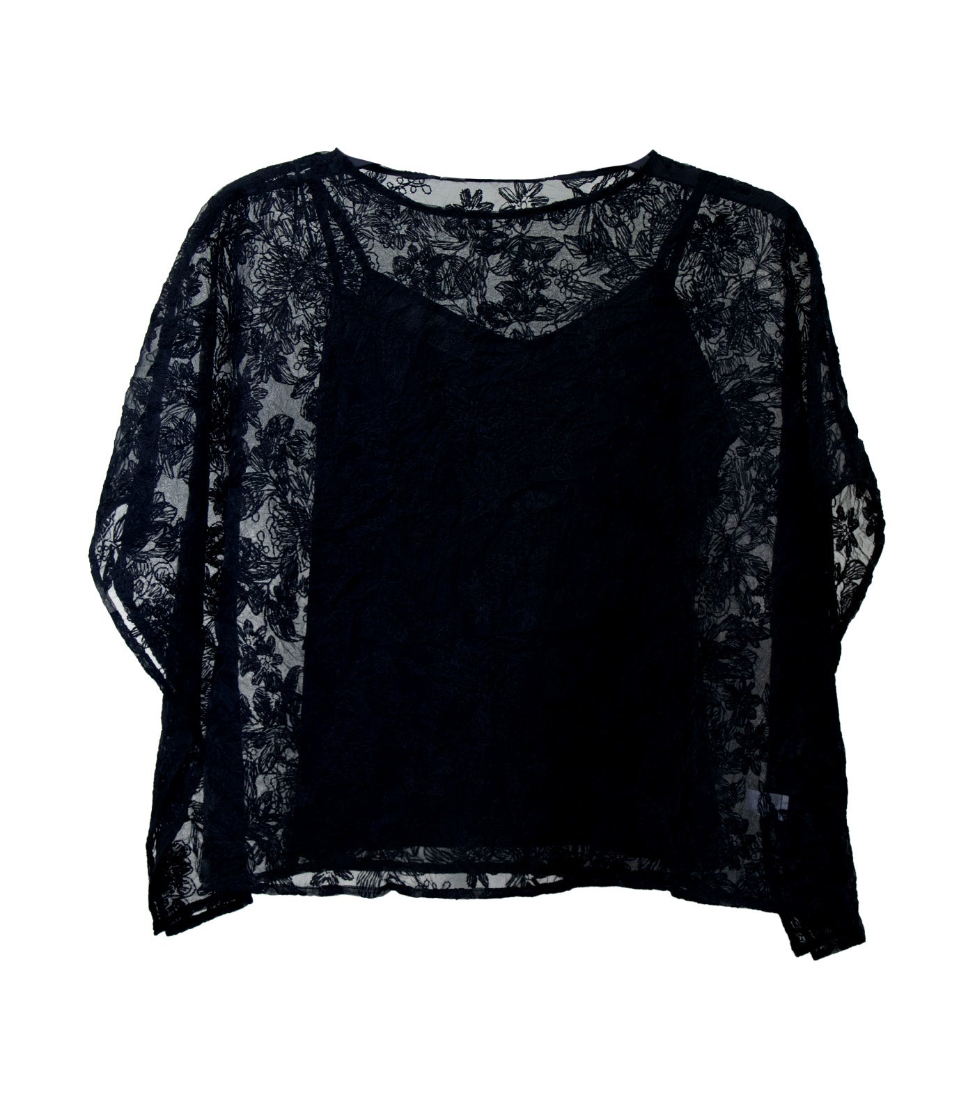 Poncie Lace Blouse Black