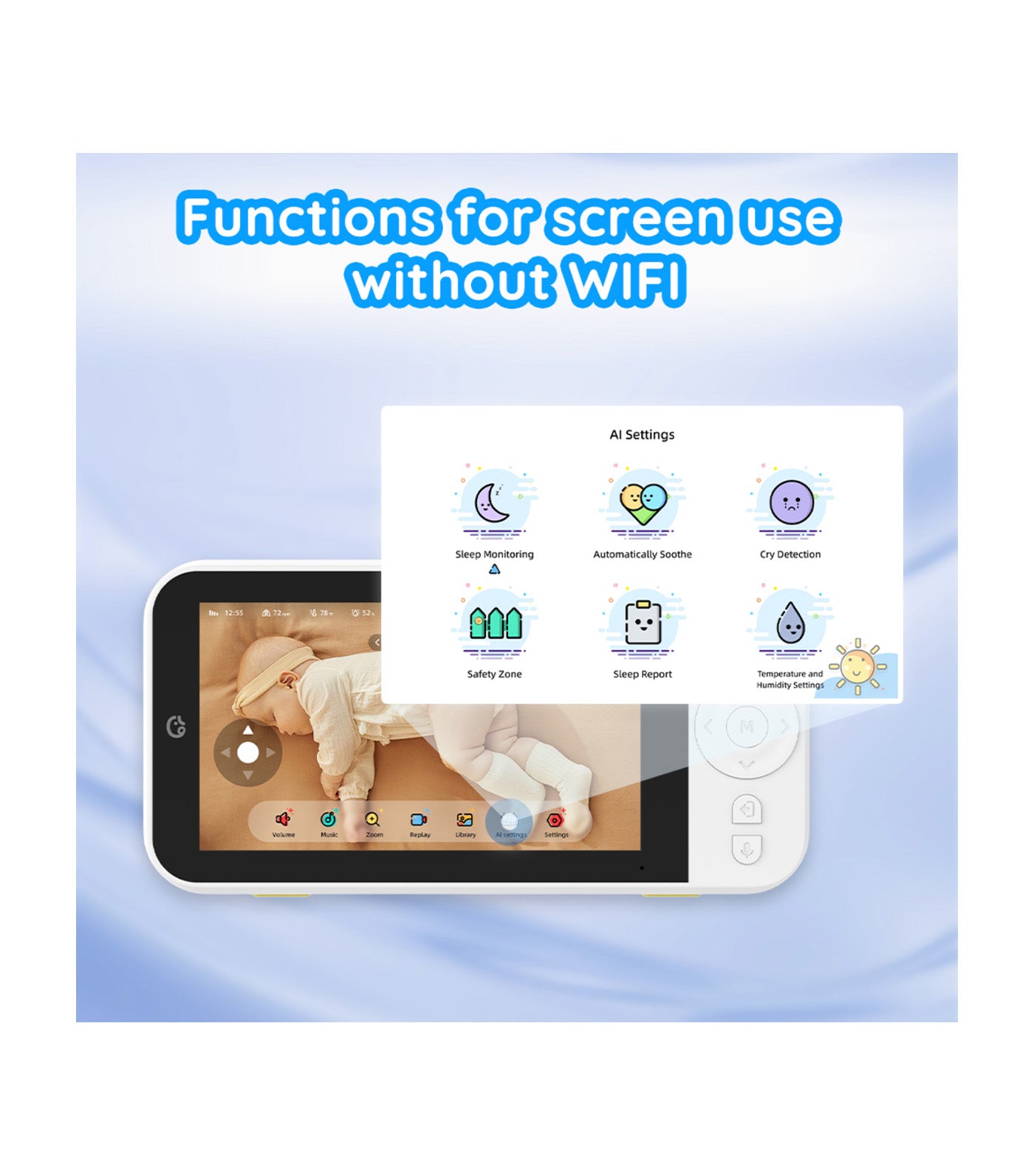 Ellie Baby Plus Baby Camera & Monitor (includes App & Monitor)