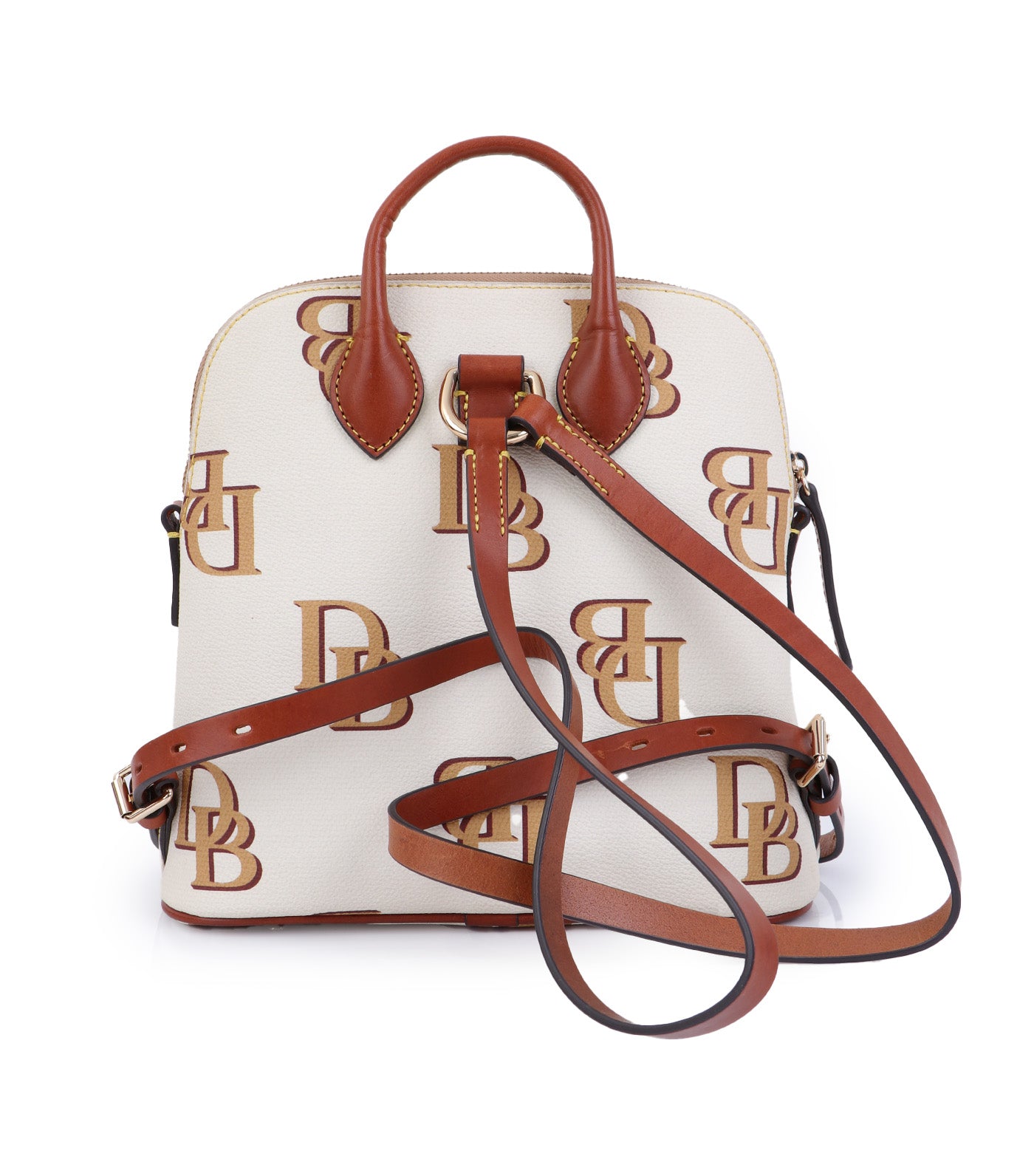 Monogram Domed Backpack Beige