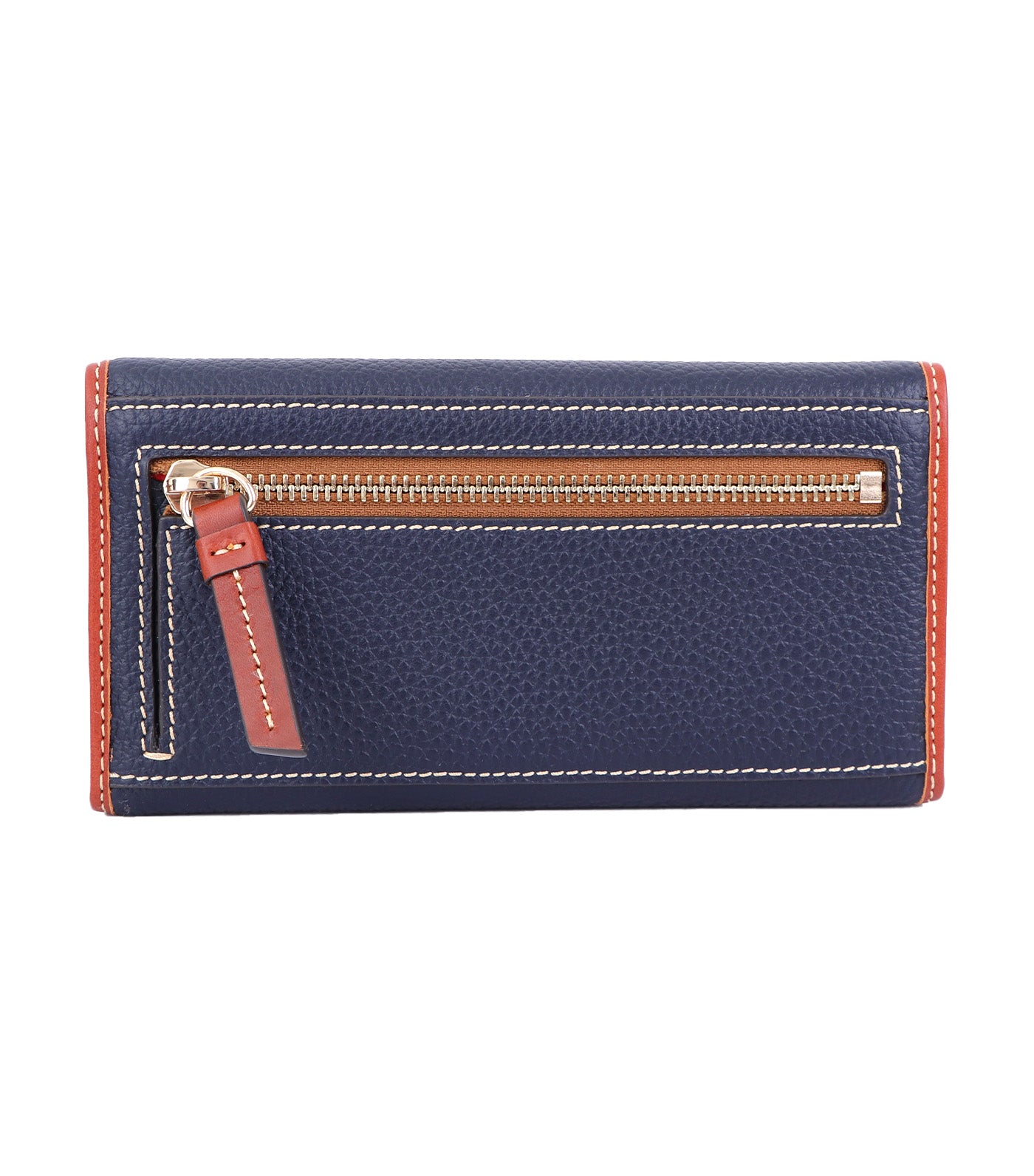 Pebble Grain Continental Clutch Midnight Blue