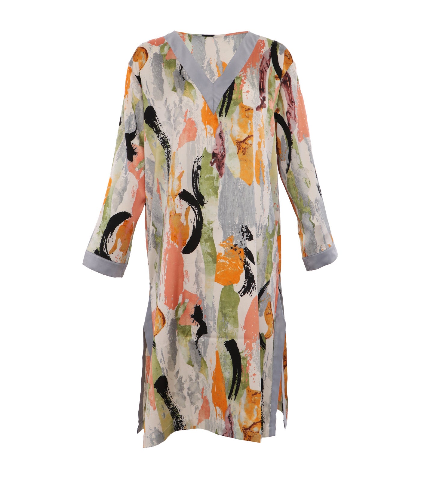 Periya Caftan Green Multicolor