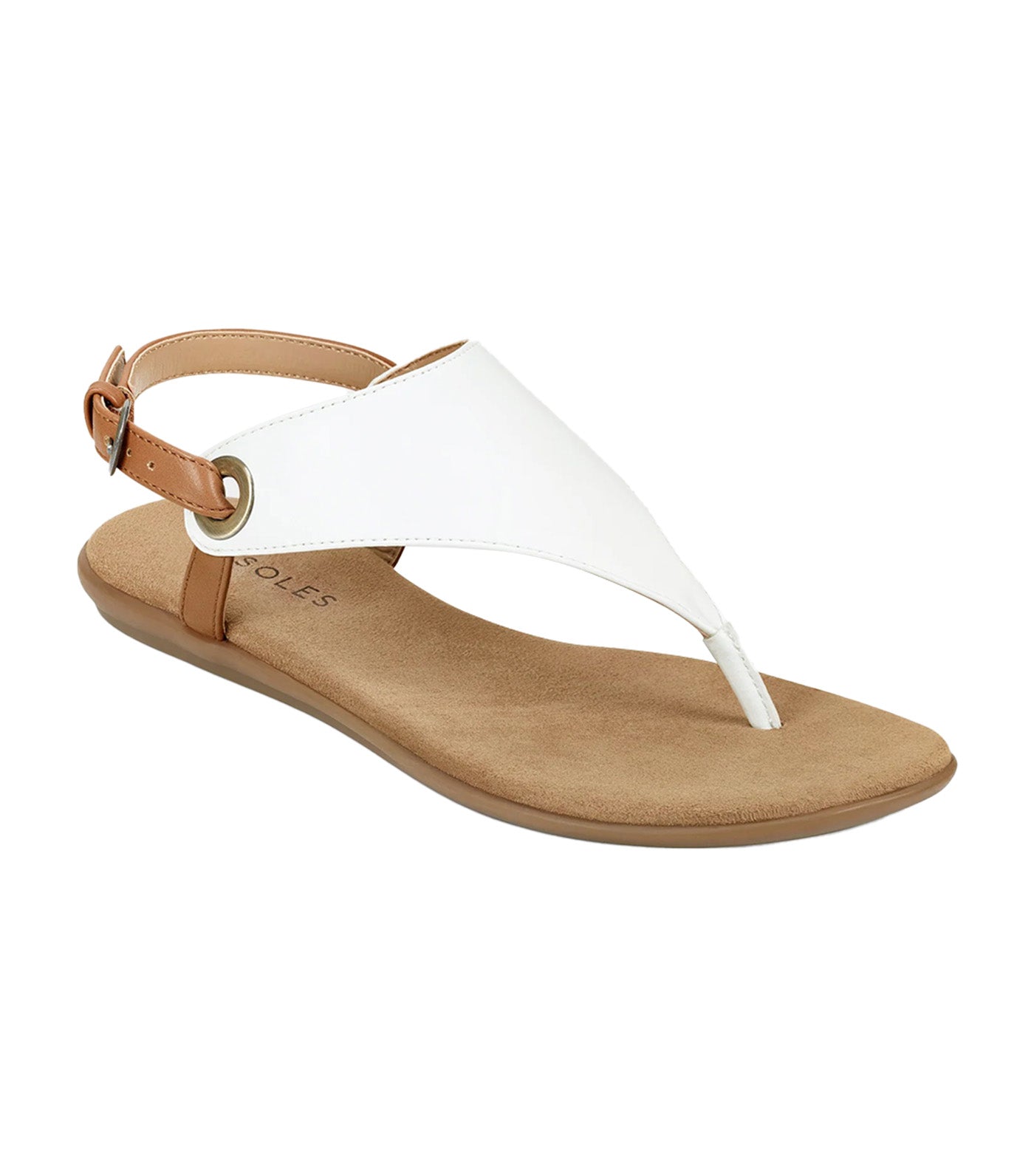 In Conchlusion Thong Sandals White