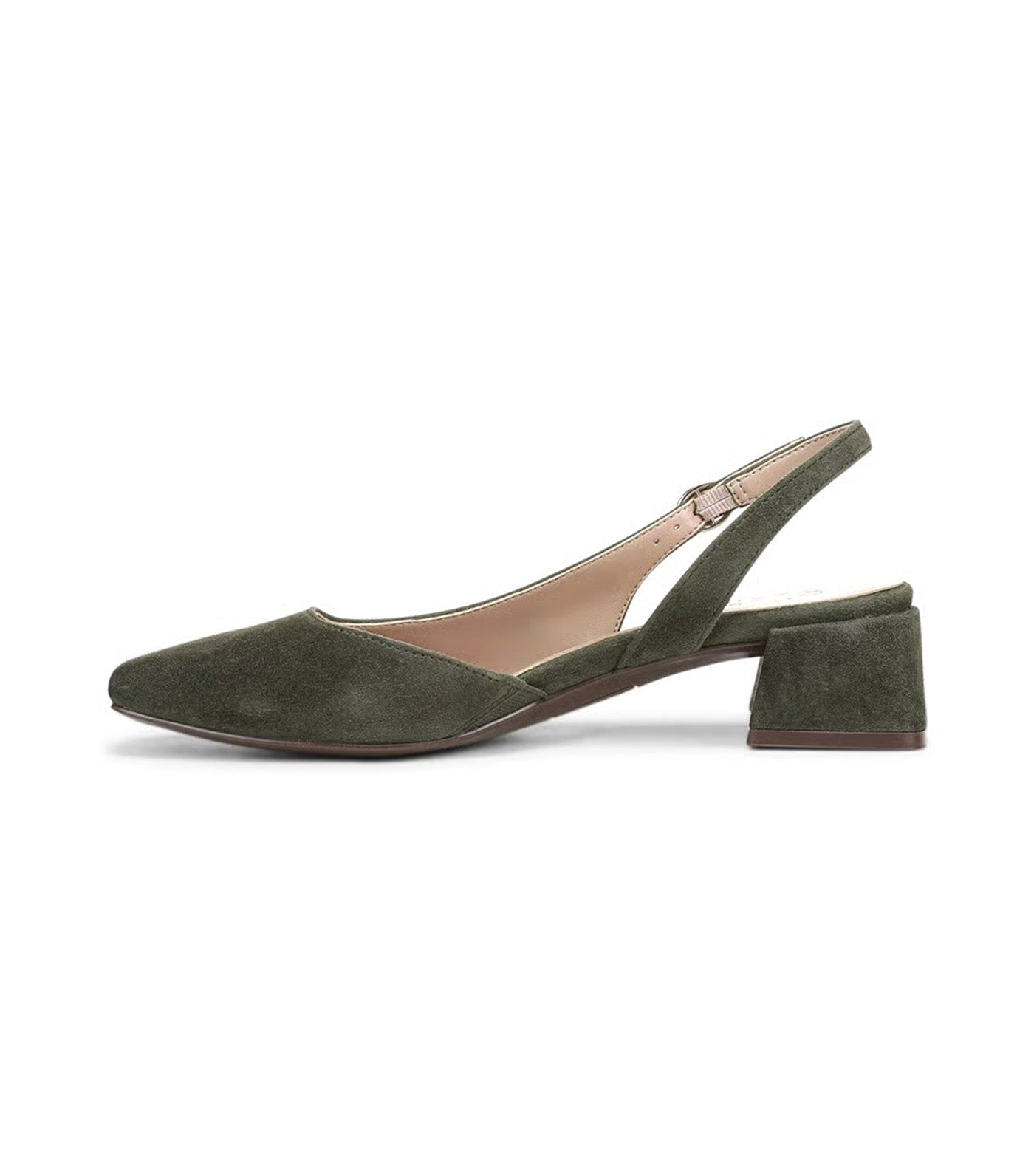 Jayla Slingback Pump Cactus Clay Green Suede