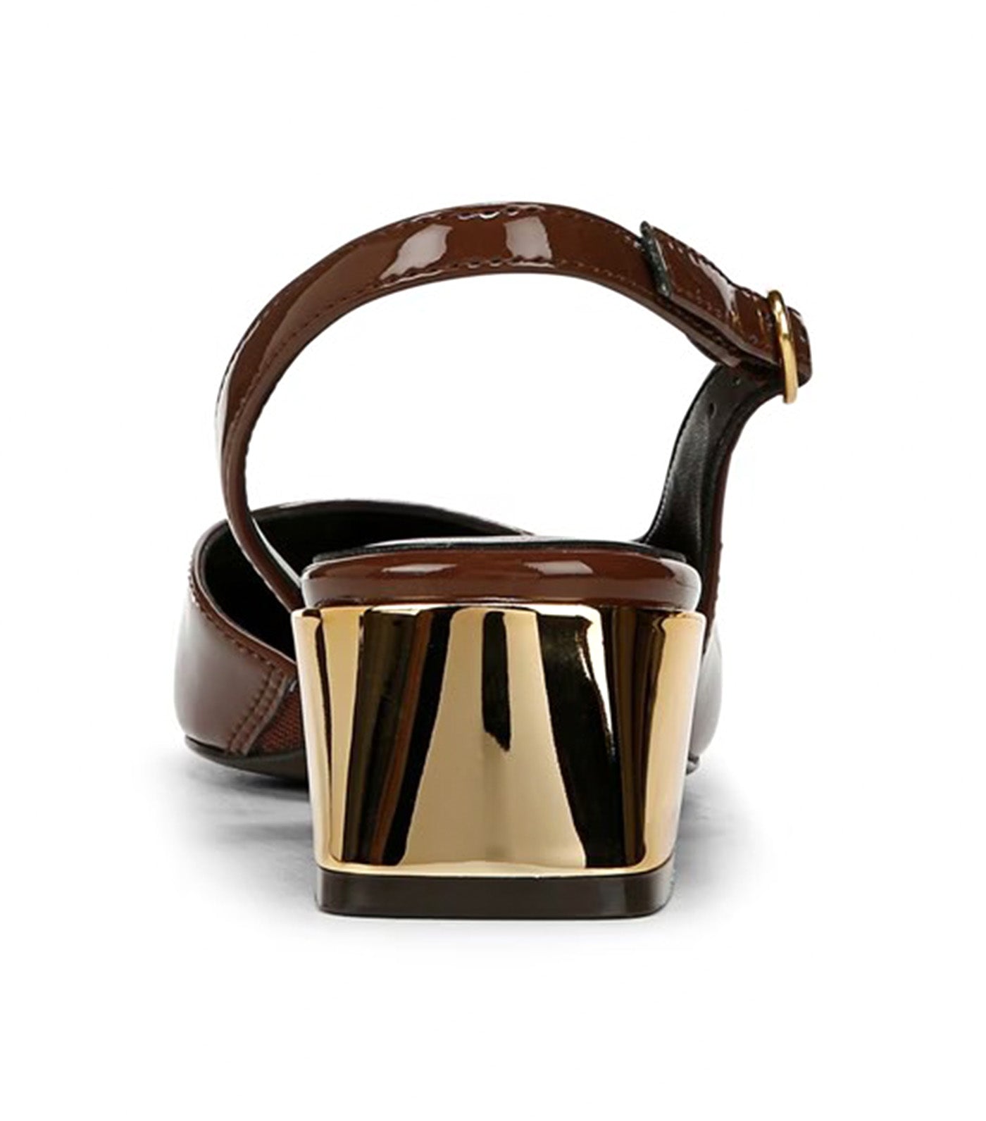 Naturalizer Jayla Slingback Pump Cappuccino Brown Faux Leather