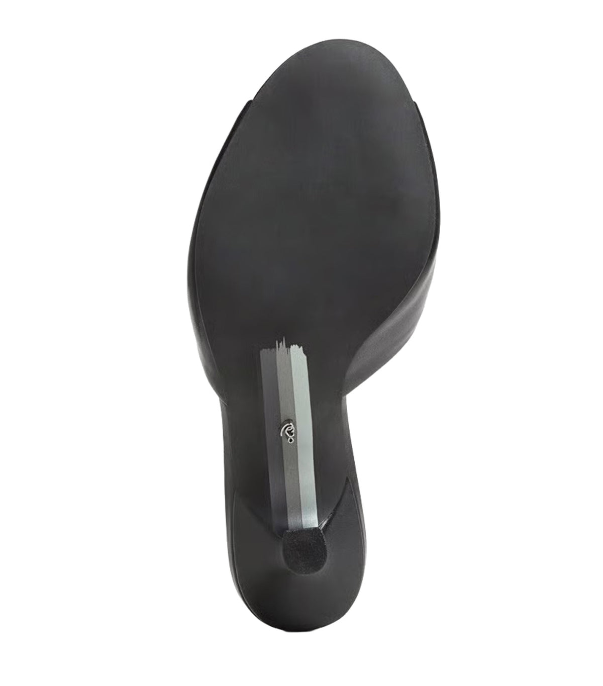 Jeanie Heeled Mule Black Leather