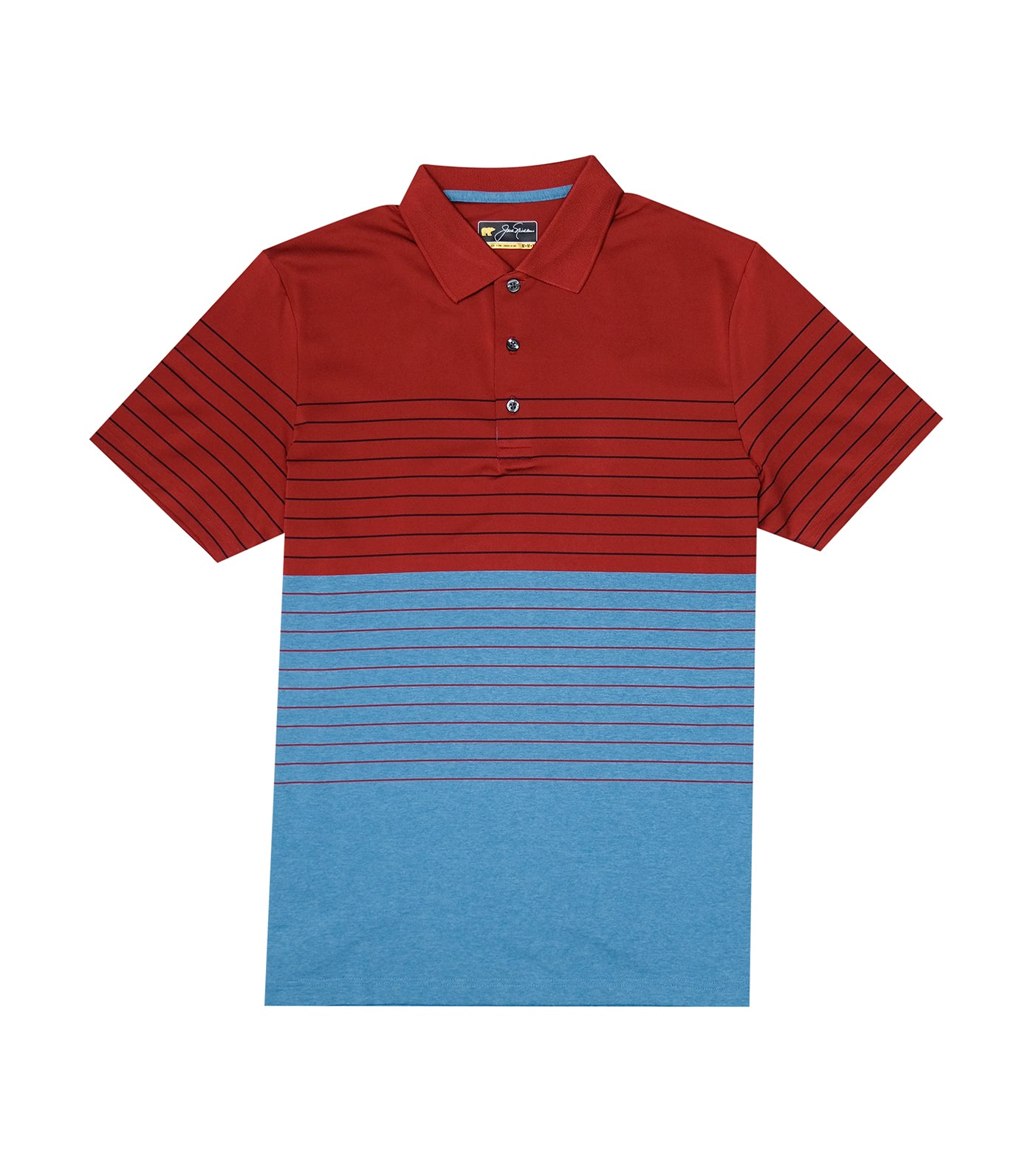 Heather Fine Stripe Polo Red Root