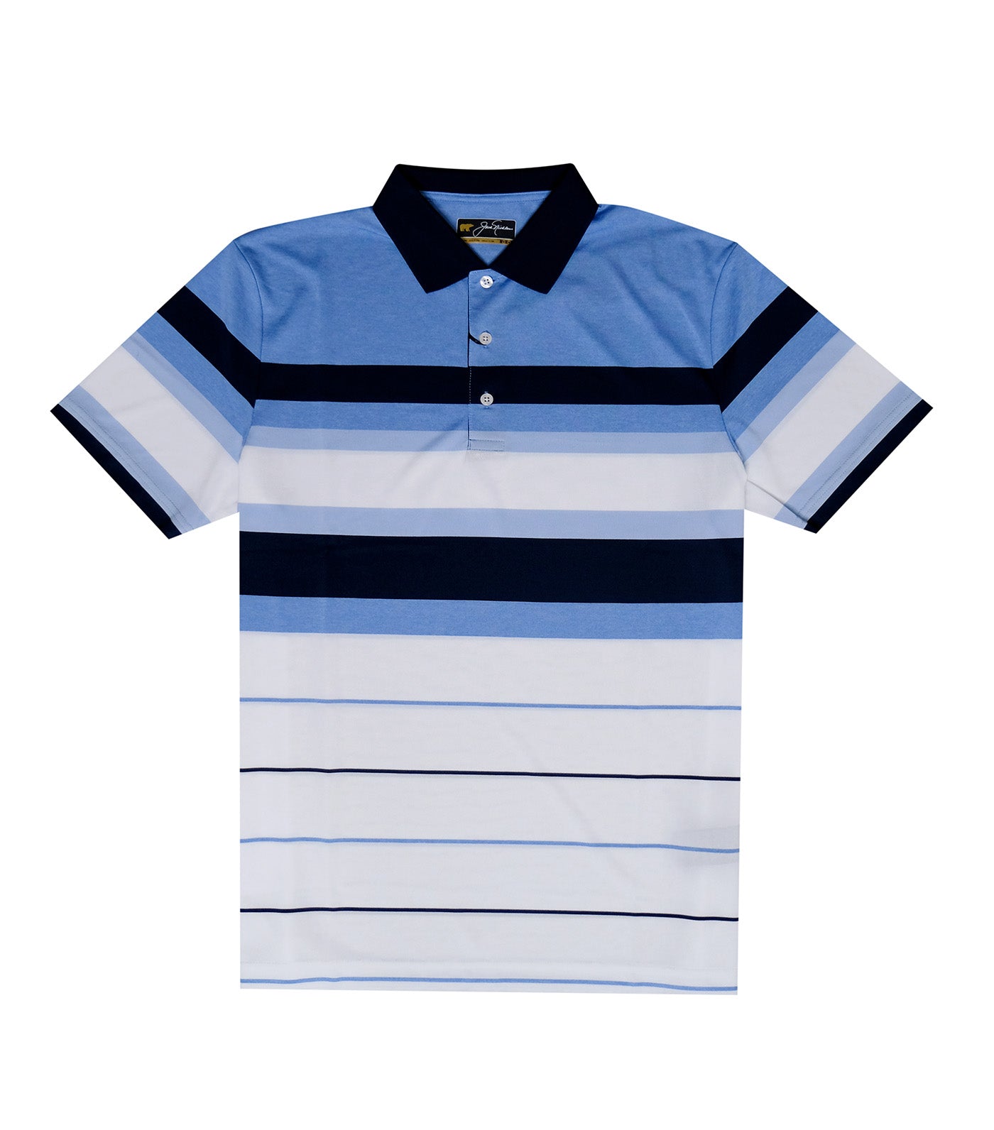 Bold Chest Stripe Polo Blue Robin