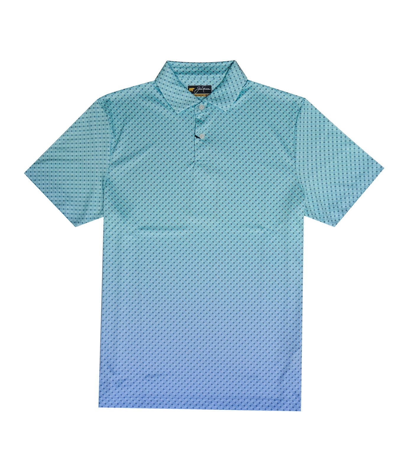 Ombre Mini Print Polo Sea Front