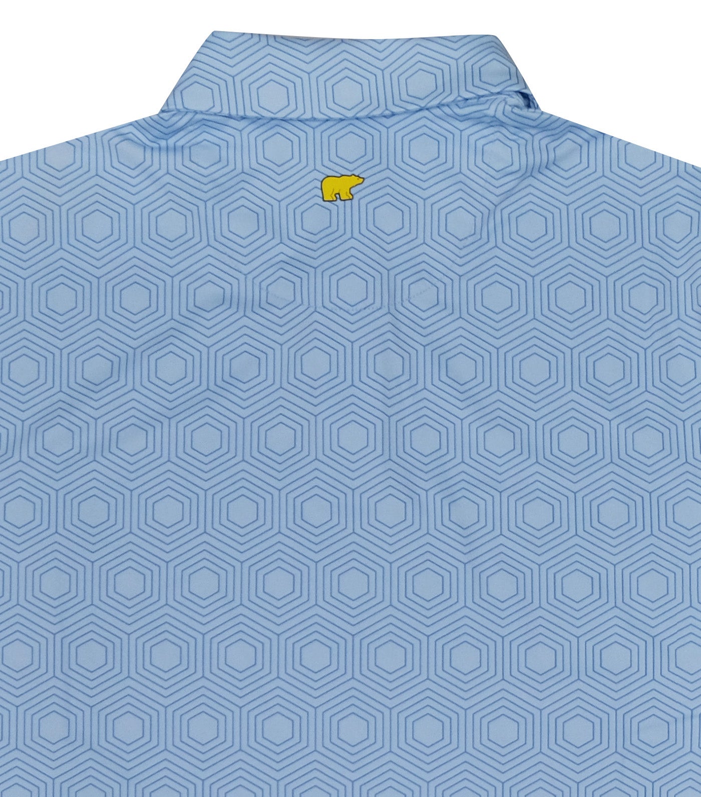 Geometric Print Polo Blue