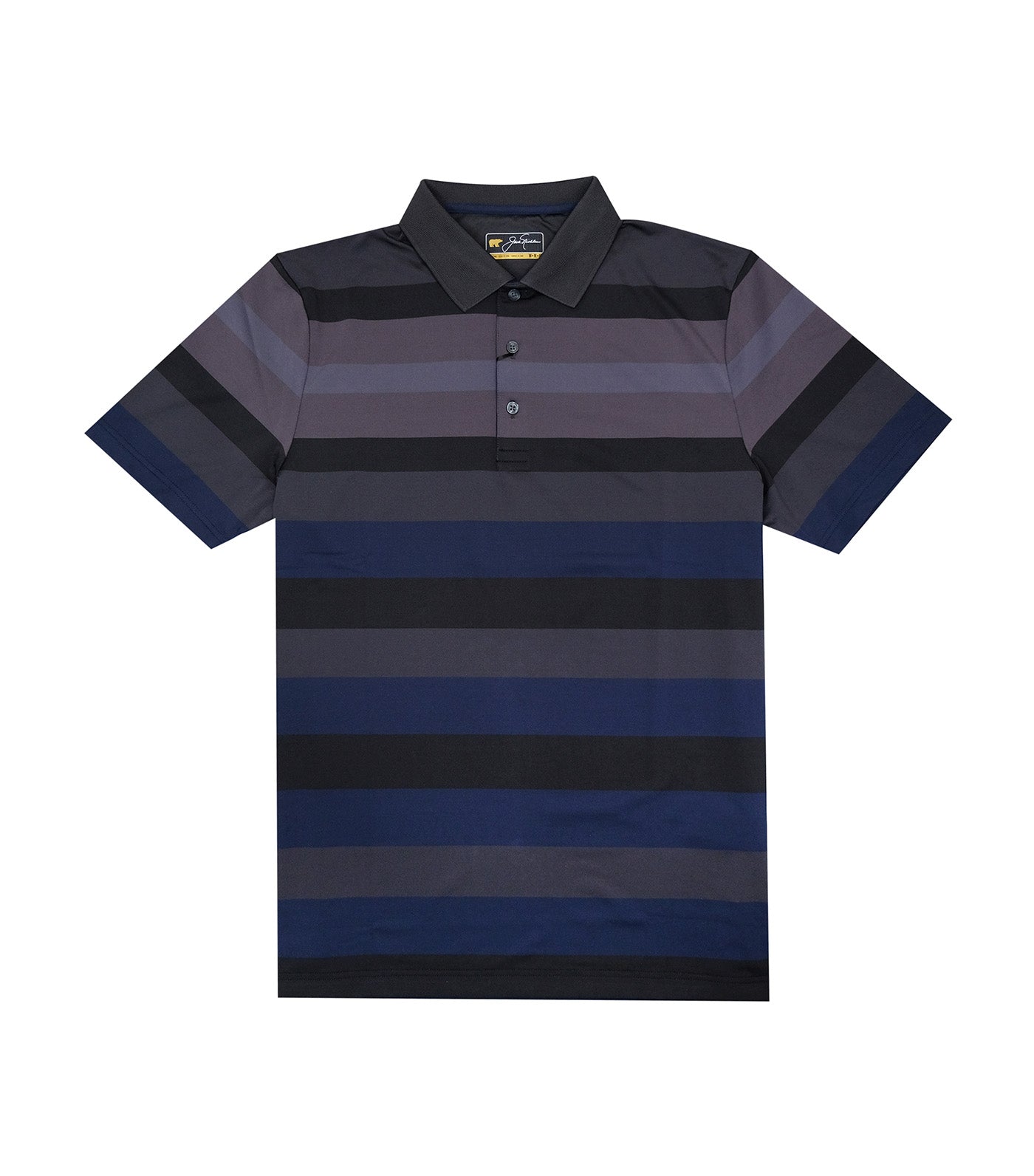 Bold Stripe Polo Slate