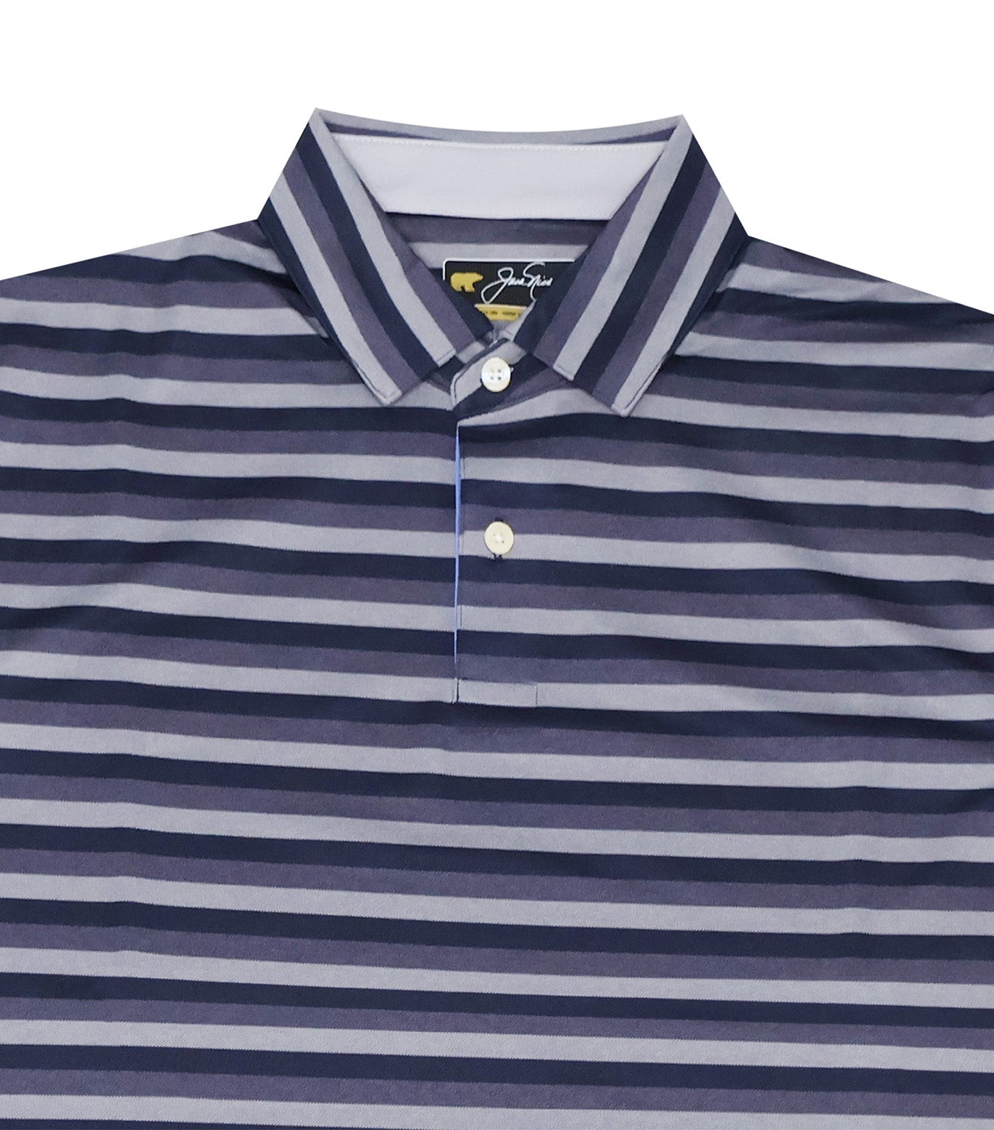 Heather Stripe Polo Silver Coast