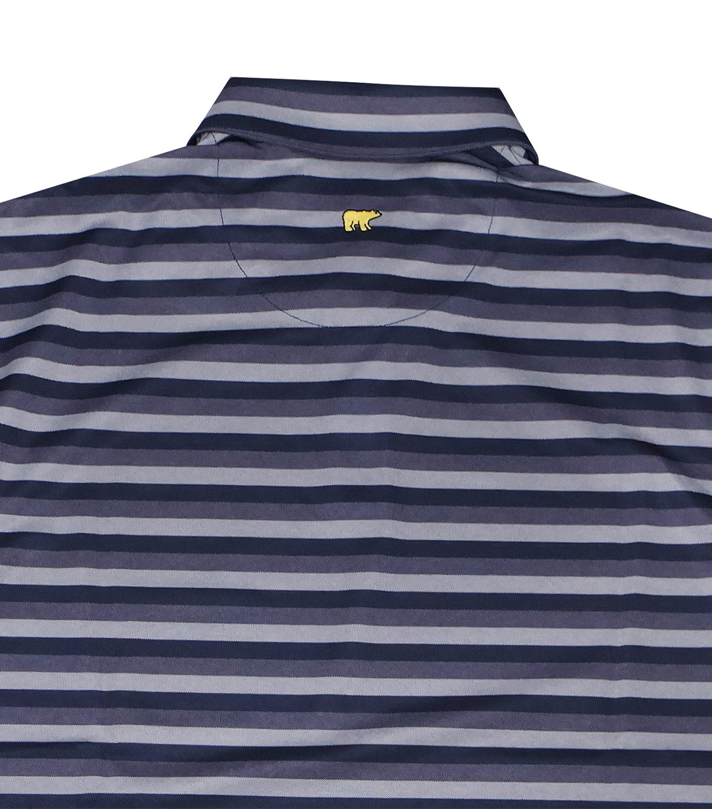 Heather Stripe Polo Silver Coast