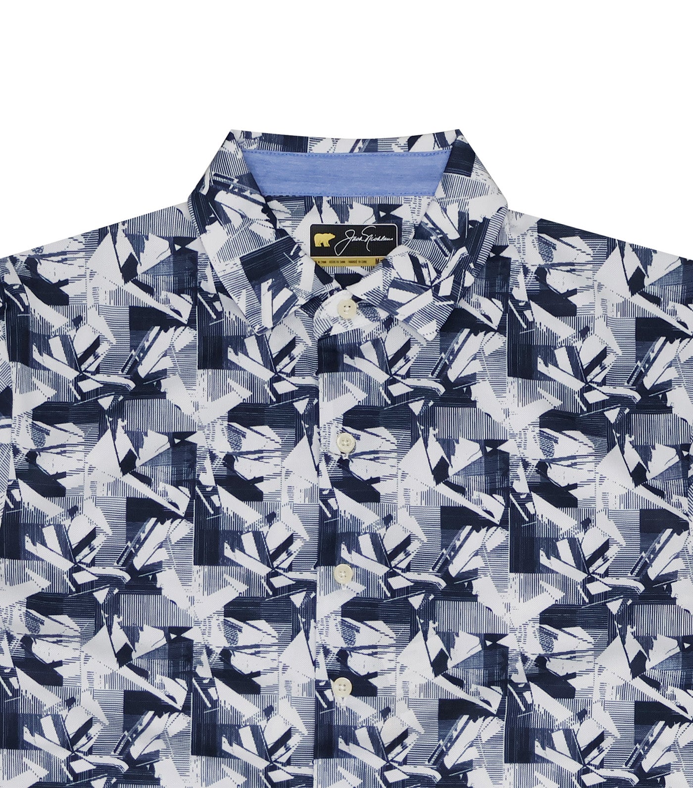Tropical Print Polo Classic Navy