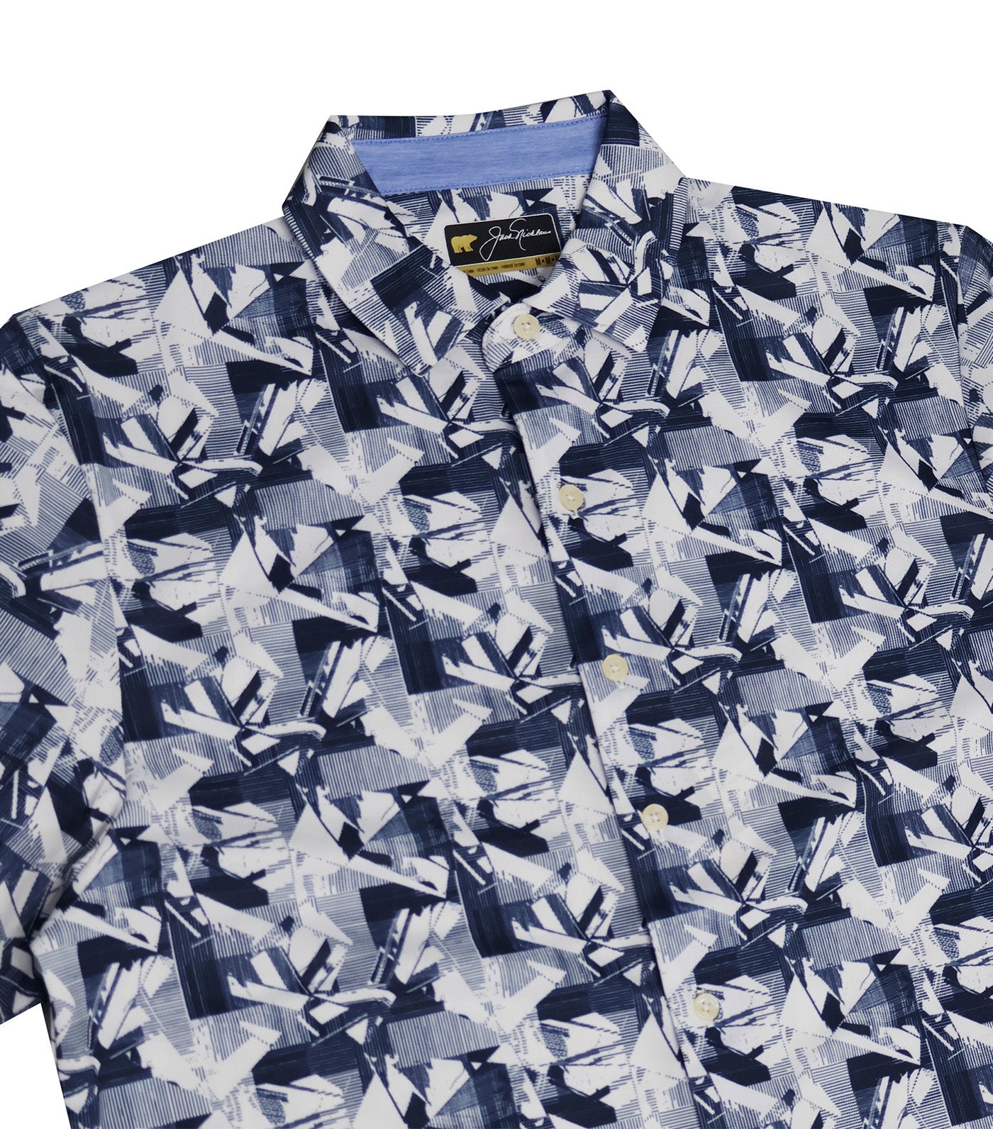 Tropical Print Polo Classic Navy