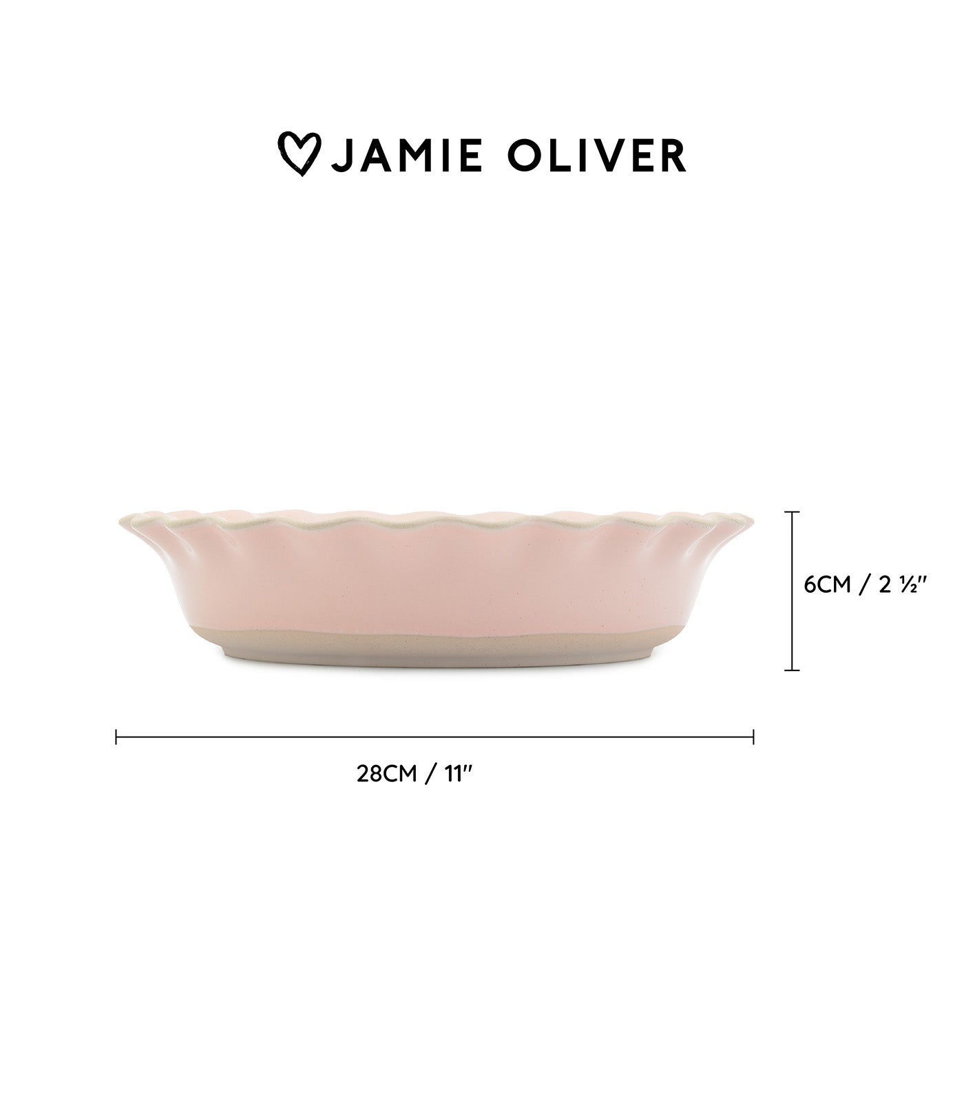 Big Love Proper Pie Dish Pink