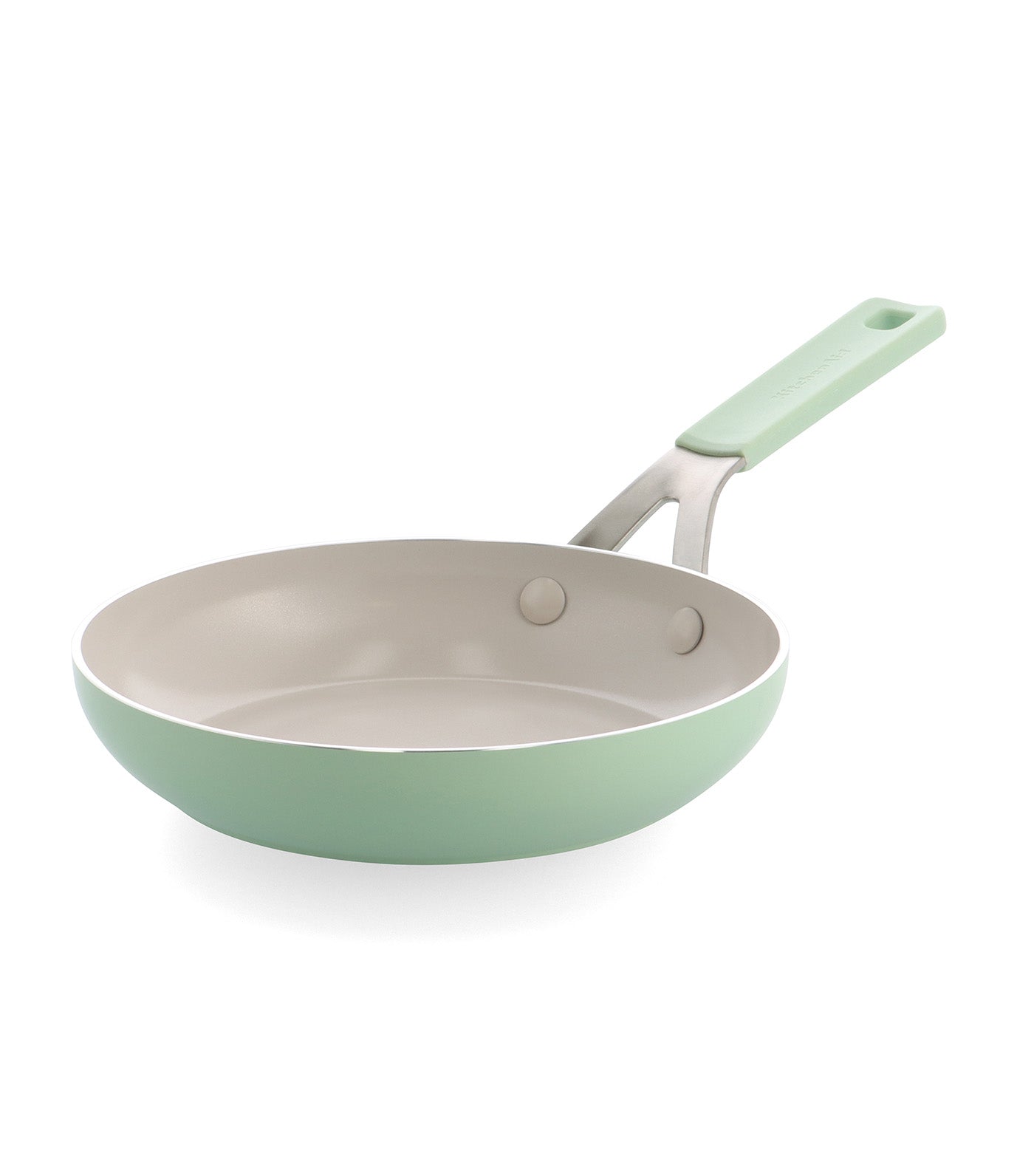 Colored Aluminum Open Frypan Pistachio