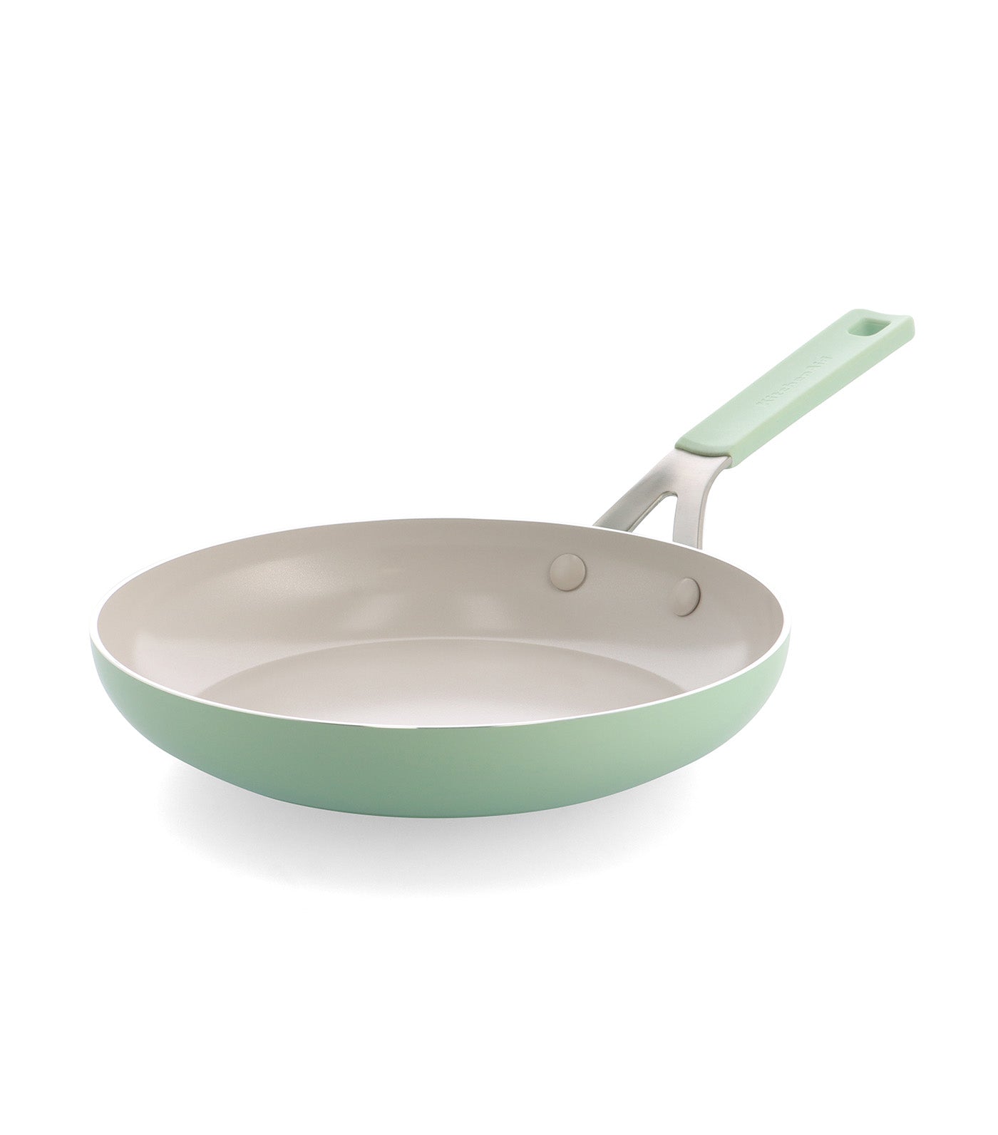 Colored Aluminum Open Frypan Pistachio