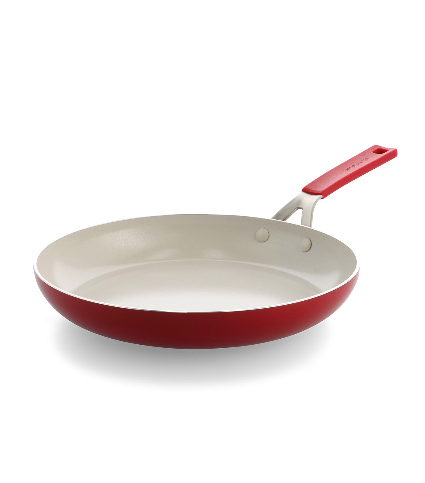 Colored Aluminum Open Frypan Empire Red