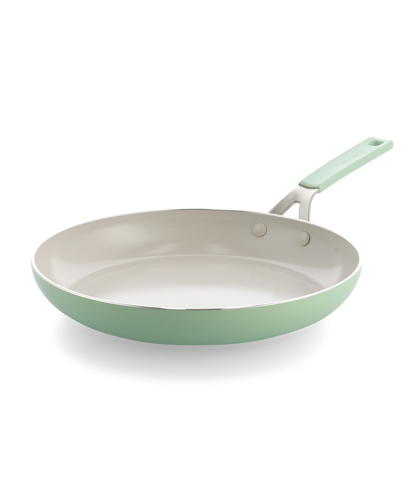 Colored Aluminum Open Frypan Pistachio