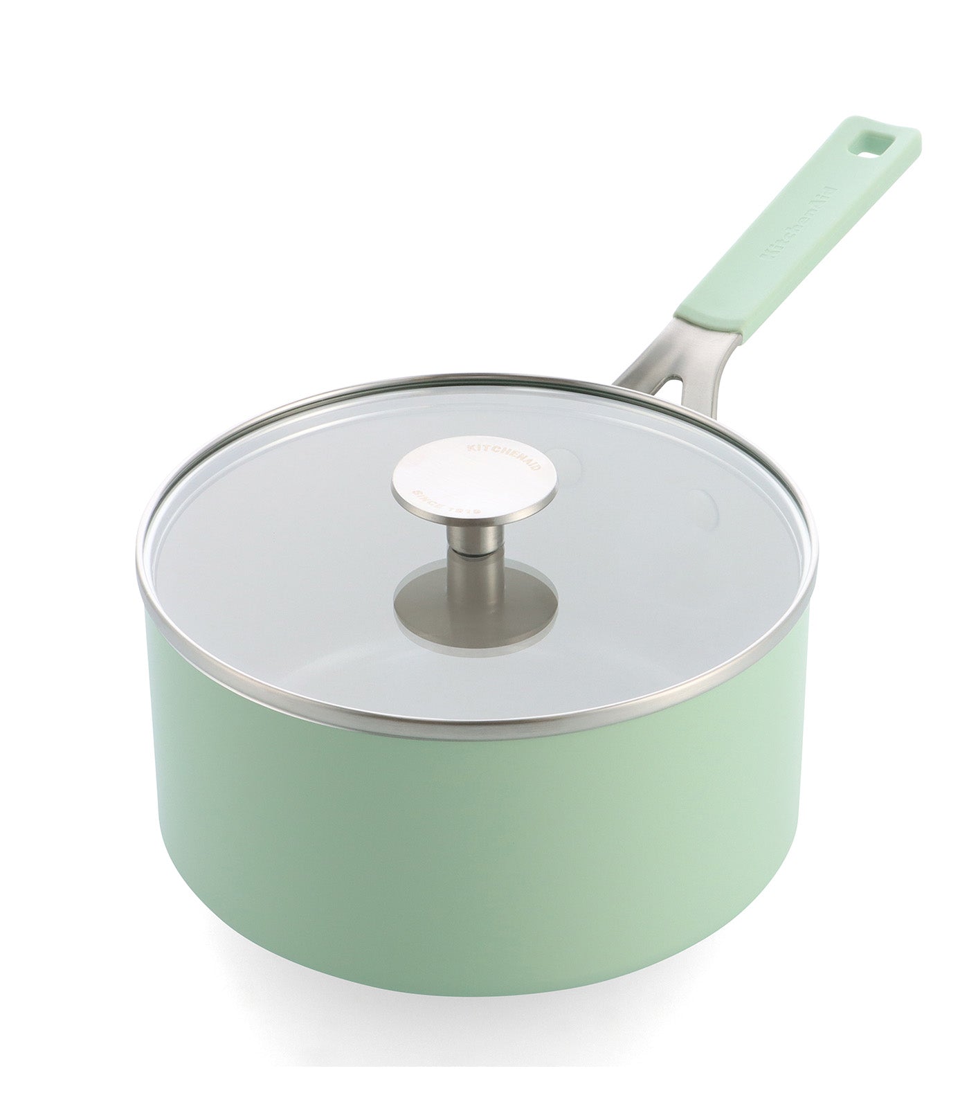 Colored Aluminum CVD Saucepan Pistachio 20 cm