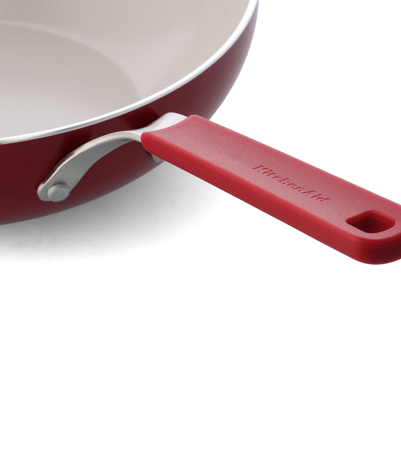 Colored Aluminum Open Wok Empire Red 28cm
