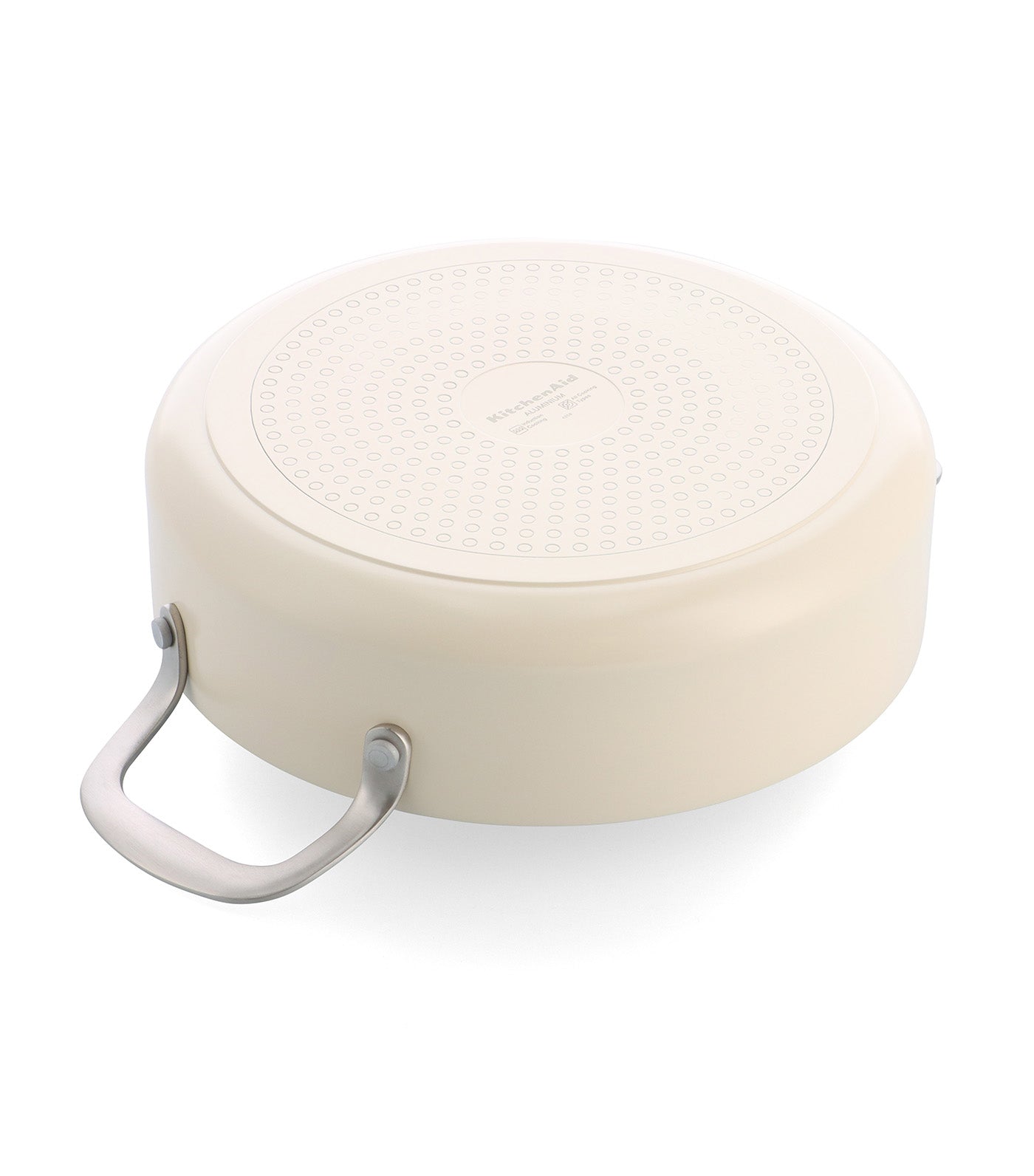 Colored Aluminum CVD Skillet Almond Cream 28 cm
