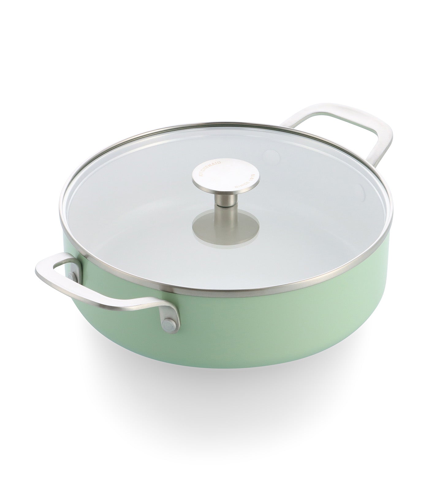 Colored Aluminum CVD Skillet Pistachio 28 cm