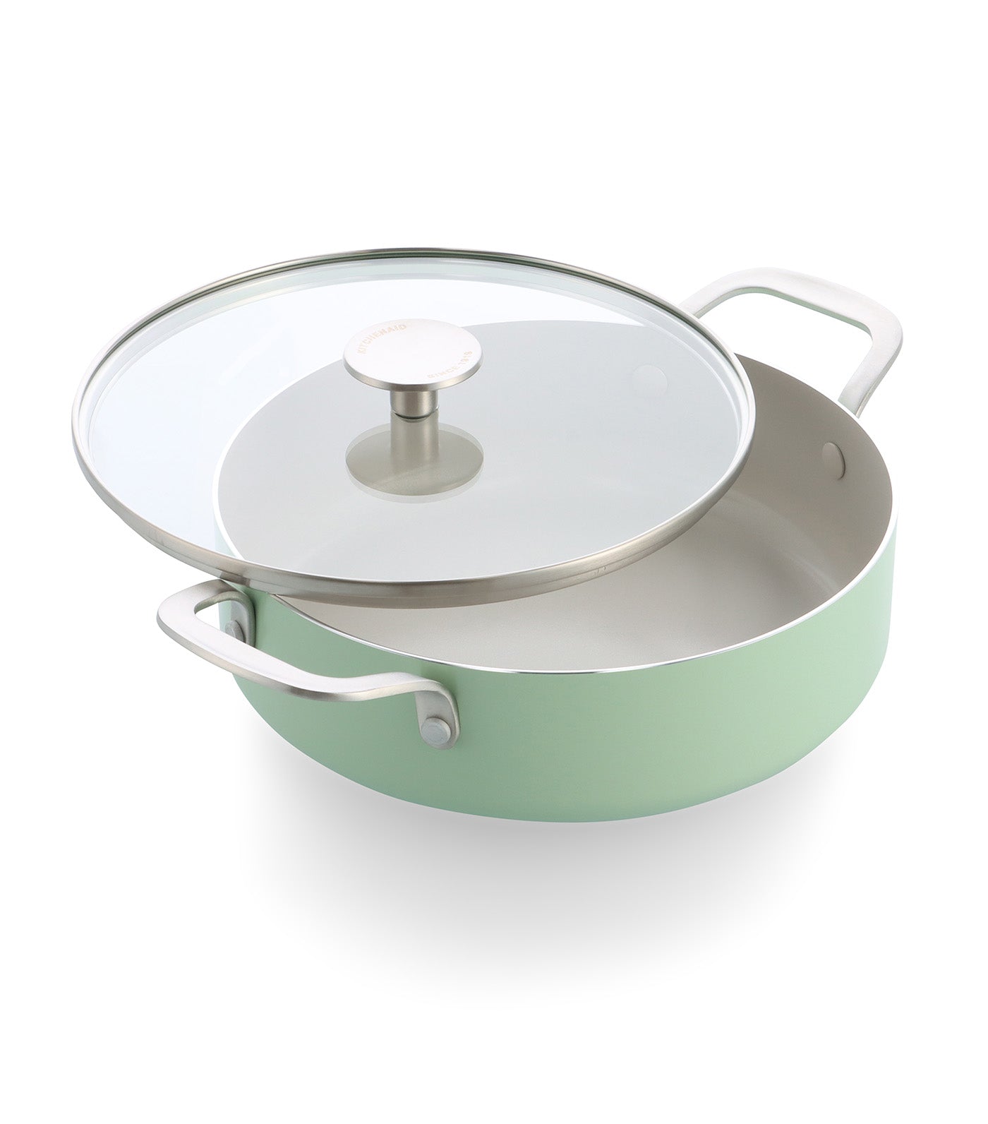 Colored Aluminum CVD Skillet Pistachio 28 cm